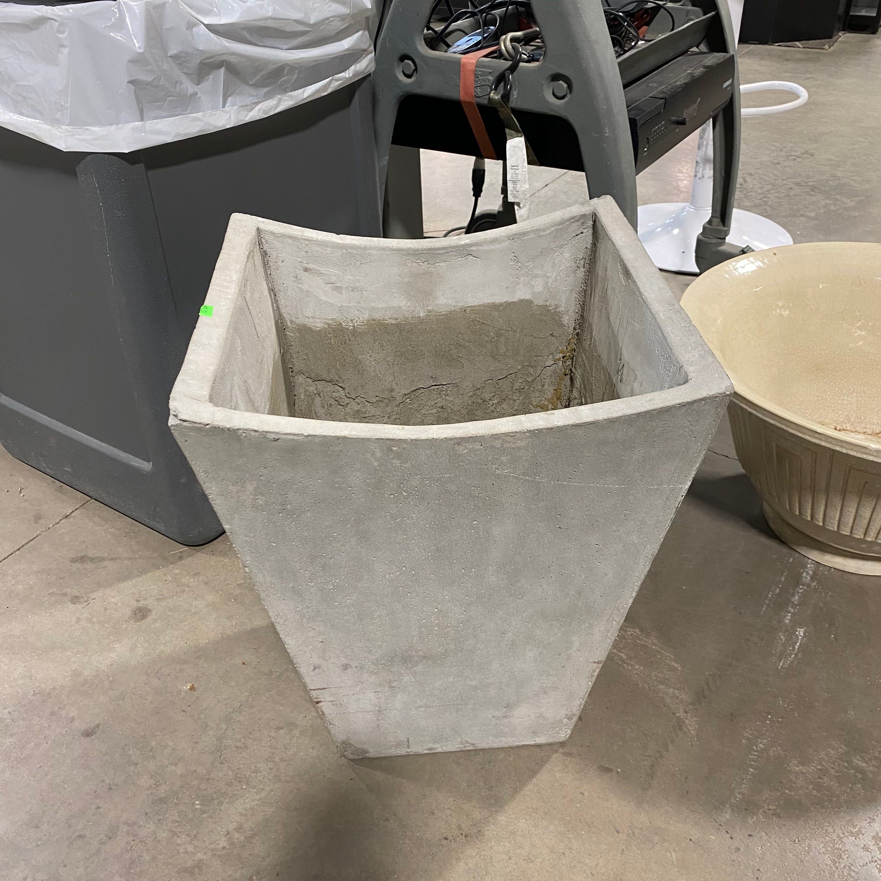 Gray Concrete Planter