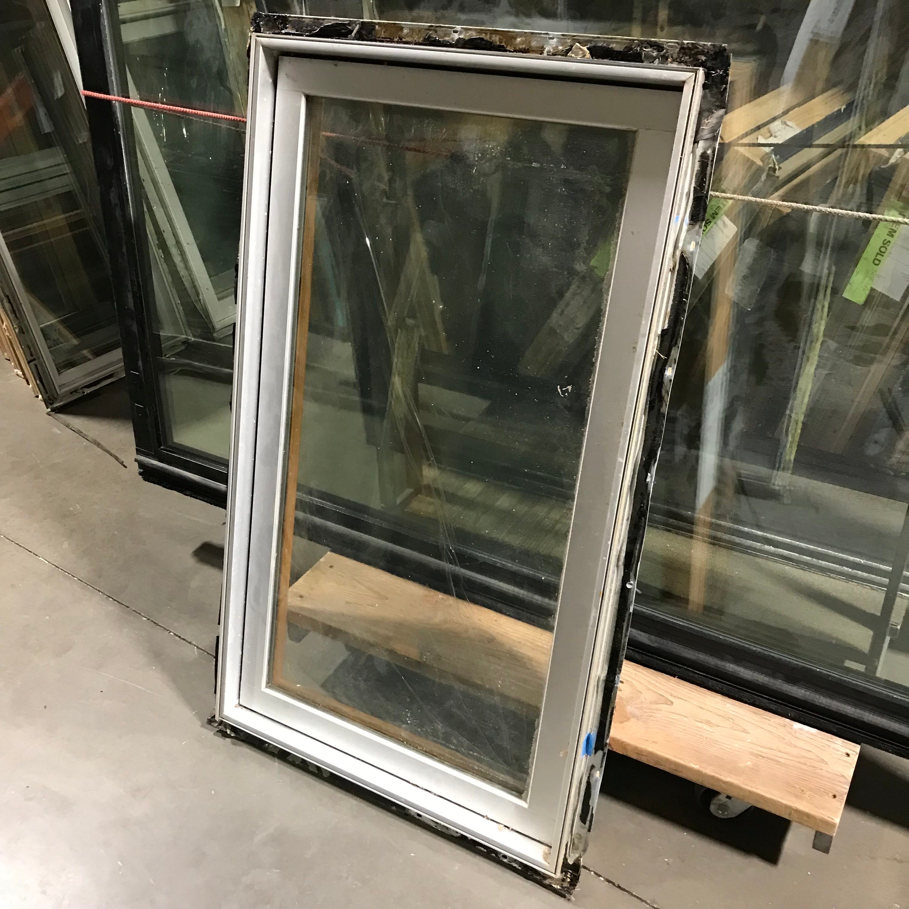 27.75"x 47.75"x 5.5" Brushed Aluminum Clad Casement Exterior Window