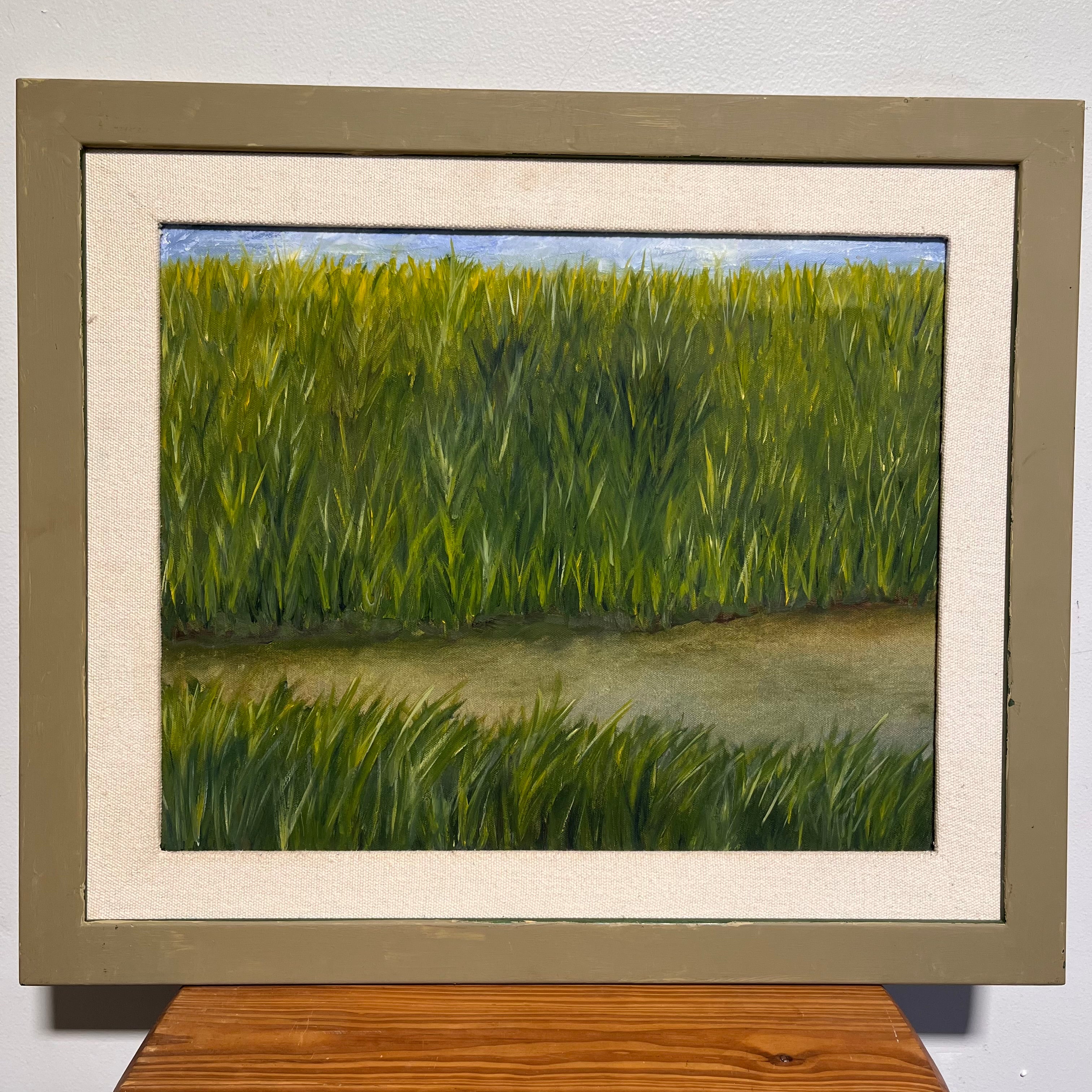 Marsh Grasses Original Oil Painting on Canvas Wall Art  25.75"x 22"