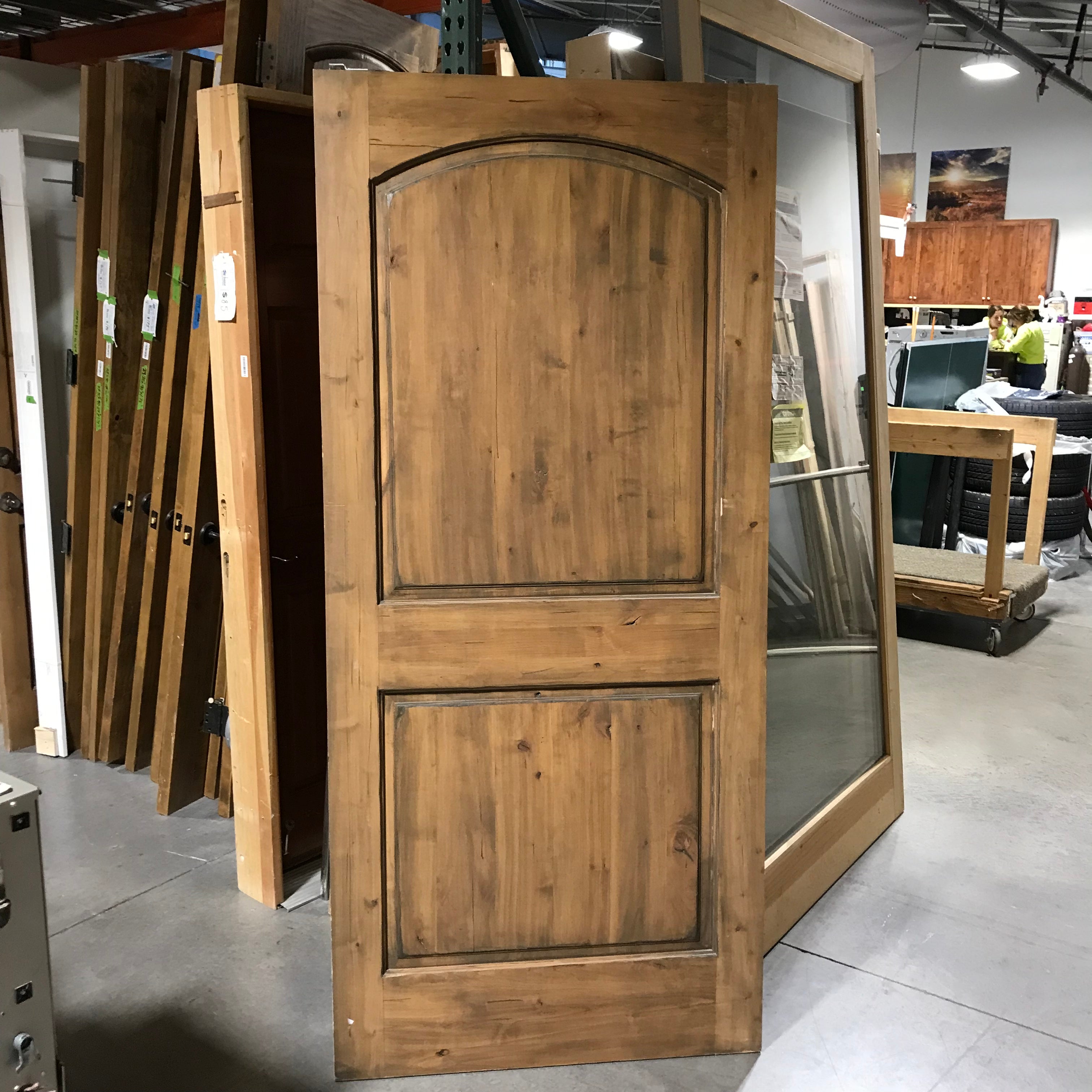 36"x80"x 1.25" 2 Panel Knotty Alder Pocket Door
