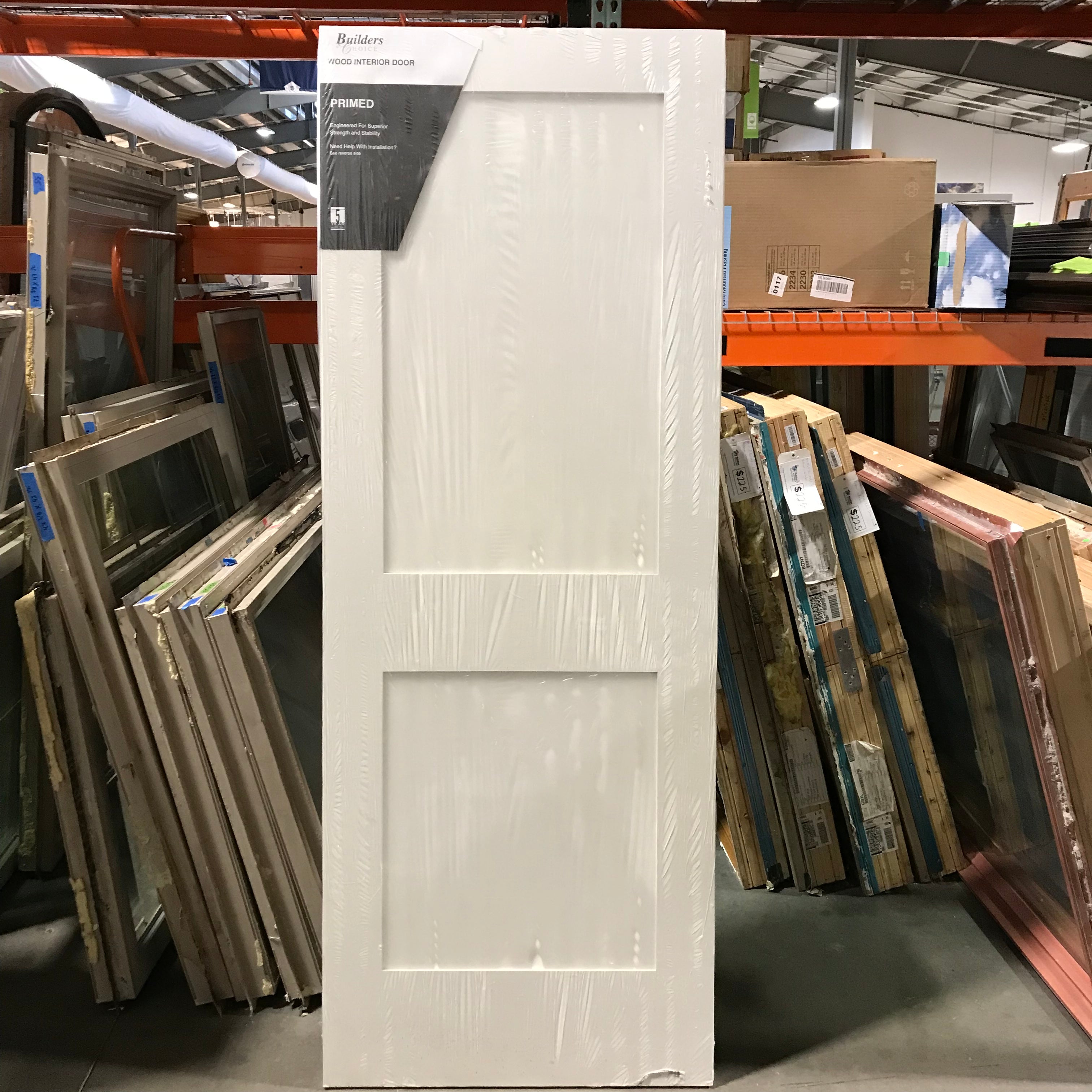 30"x 79.5"x 1.375" Builders Choice 2 Panel Wood Interior Door