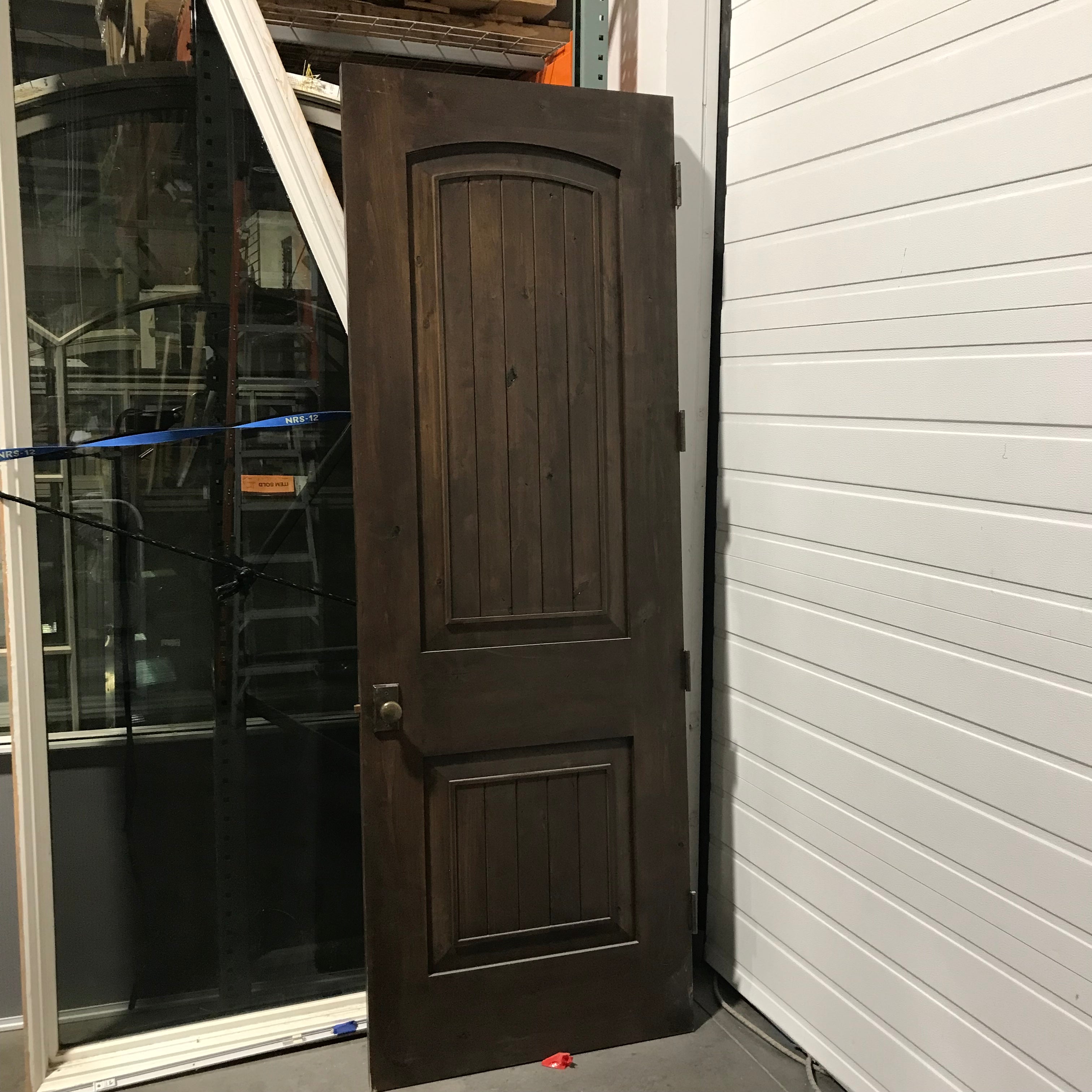 33.75"x 96"x 1.75" LH Stained Knotty Alder Interior Door