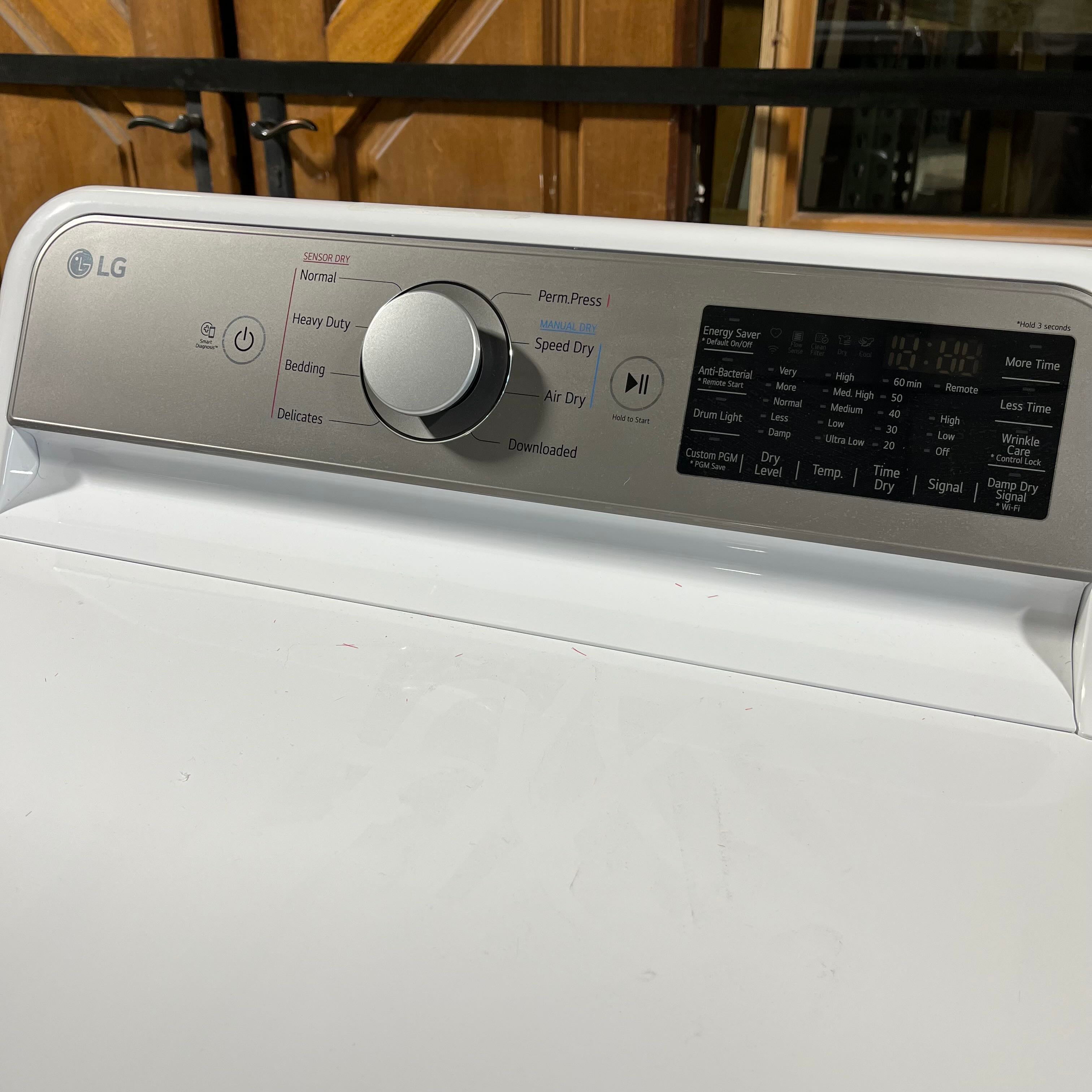 F2723 LG Electric Large Capacity White Dryer