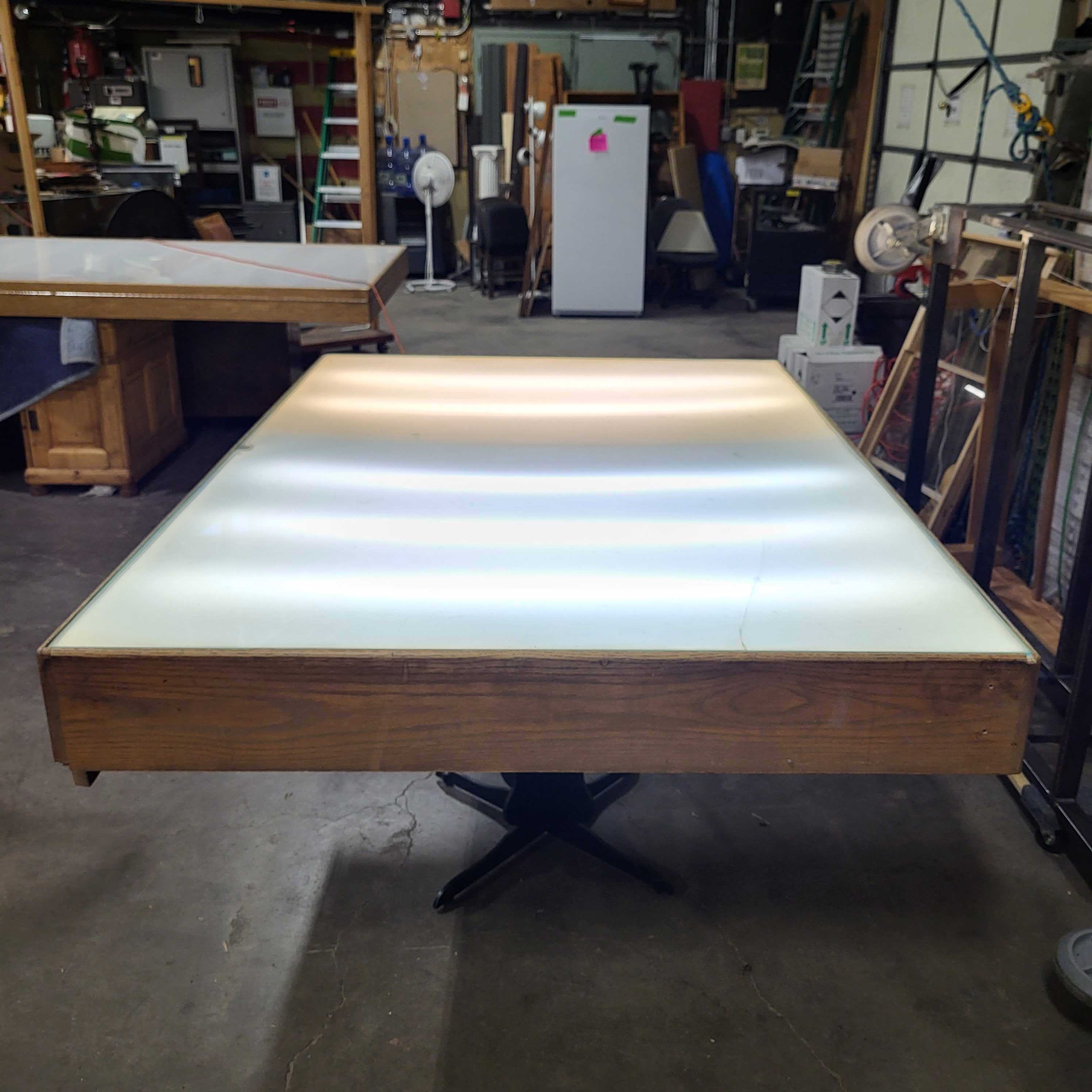 Large Light Box with Glass Top Drafting Table