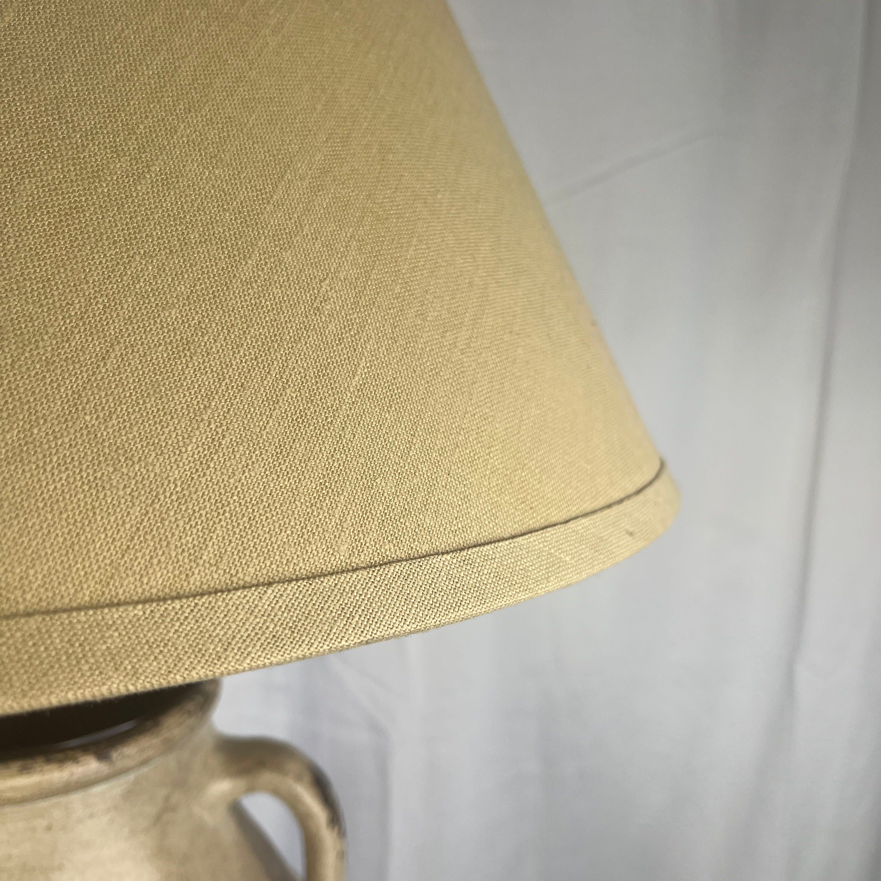 Magnus Pottery Handmade Taupe Clay Table Lamp