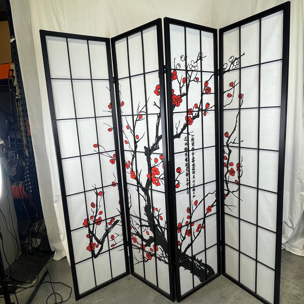 4 Panel Cherry Blossom Room Divider — Habitat Roaring Fork