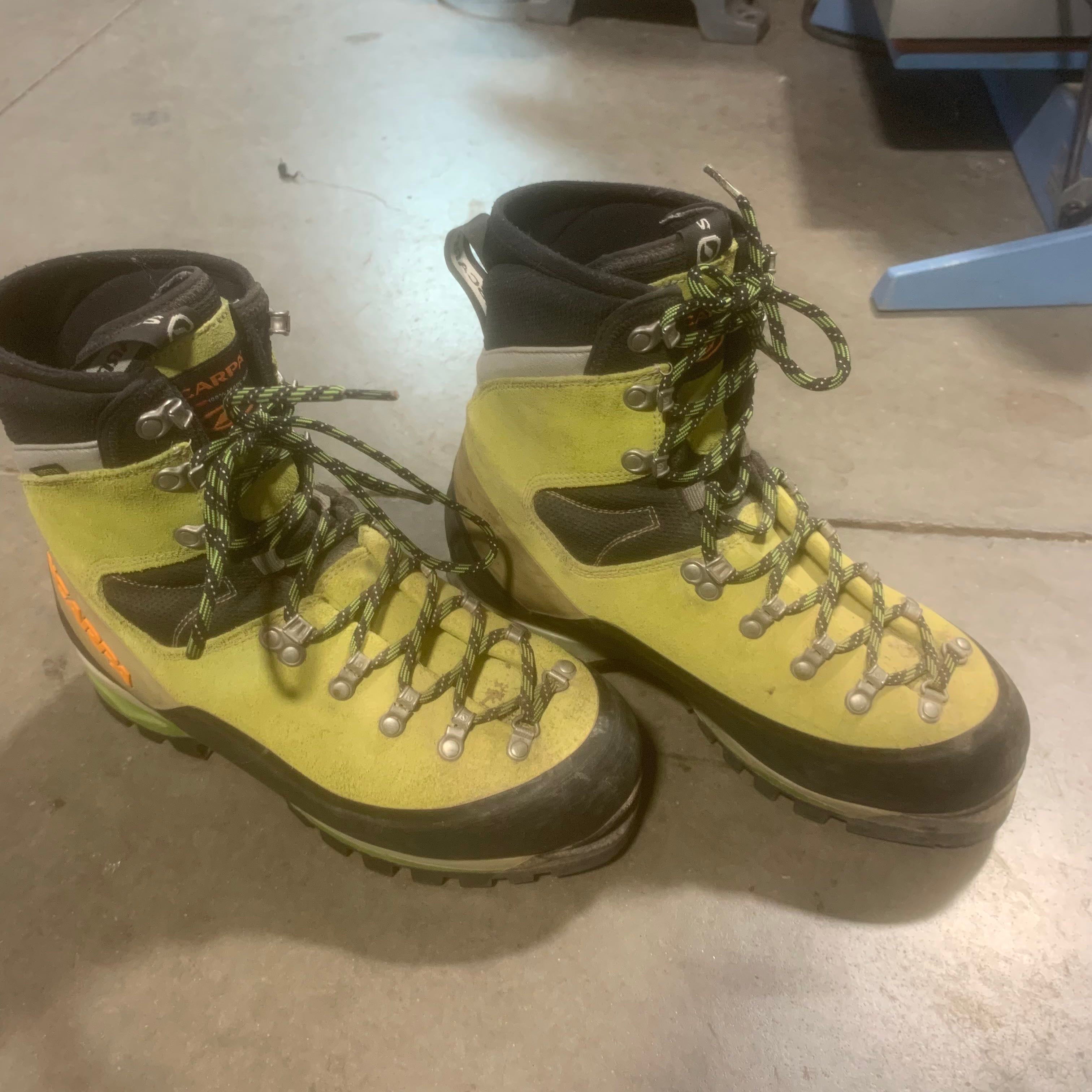 Scarpa Green Black Mountaineering Boots — Habitat Roaring Fork