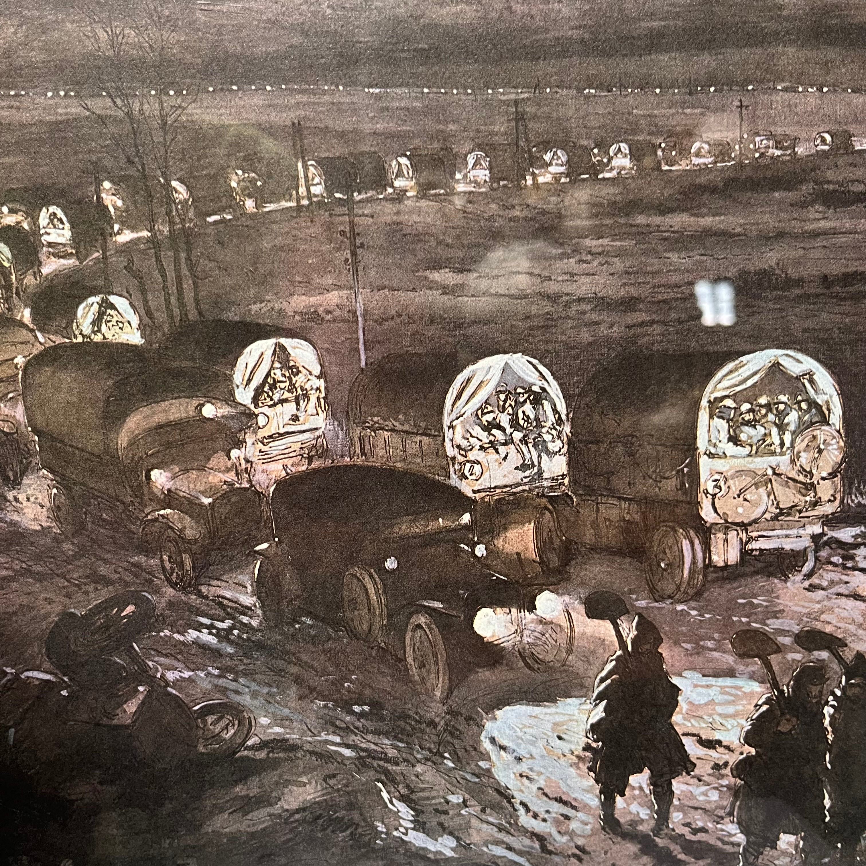 "La Voie Sacree de Verdun" by Georges Scott (1918) Giclee Print