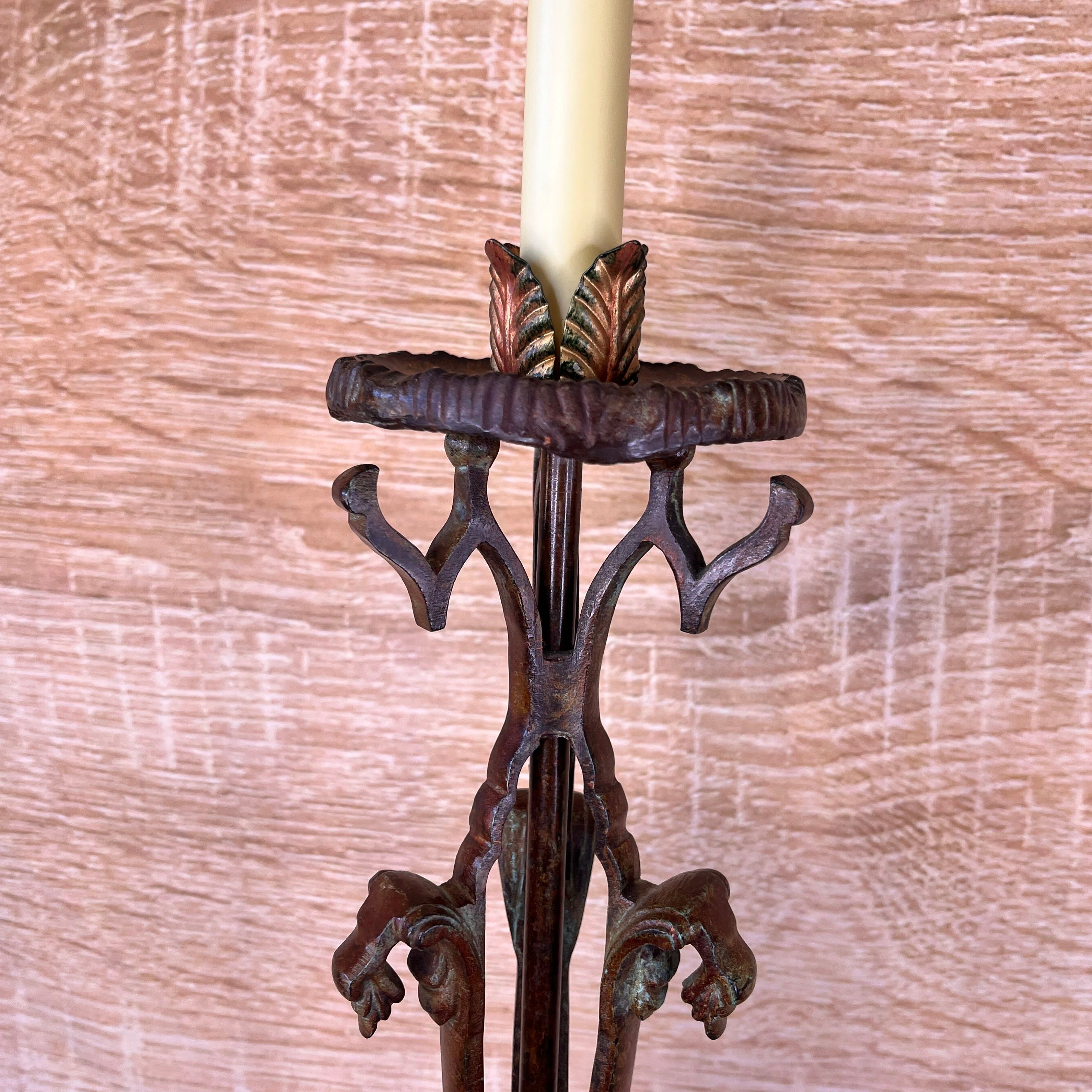 Fredrick Cooper 2-Light Patina Metal Table Lamp
