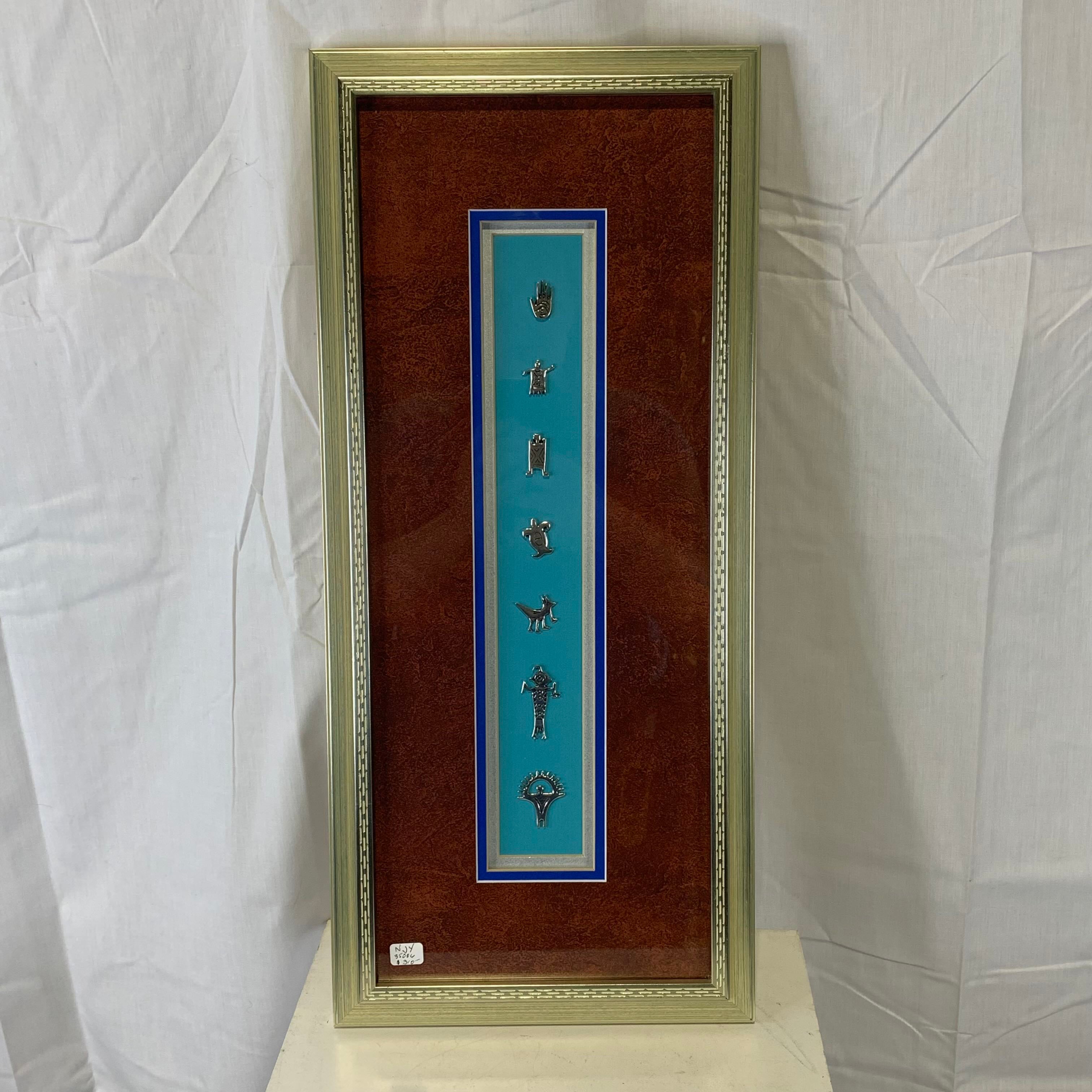 9.5"x 21.5" Untitled by Nancy J Young Framed Mixed Media