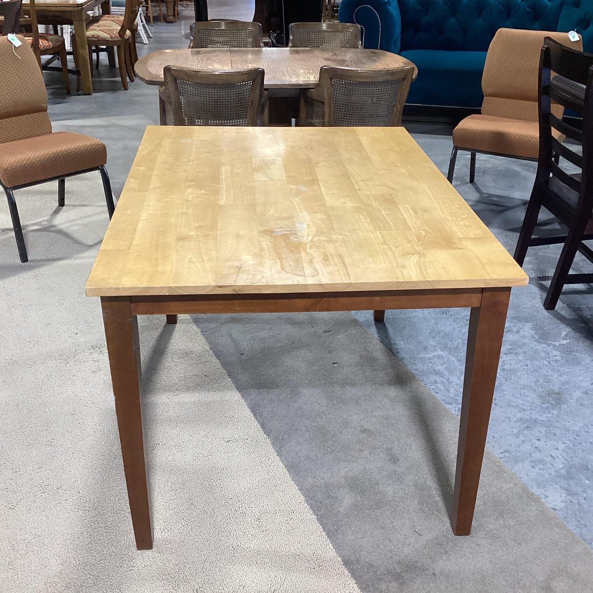 Wood & Laminate Natural Finish Dining Table — Habitat Roaring Fork