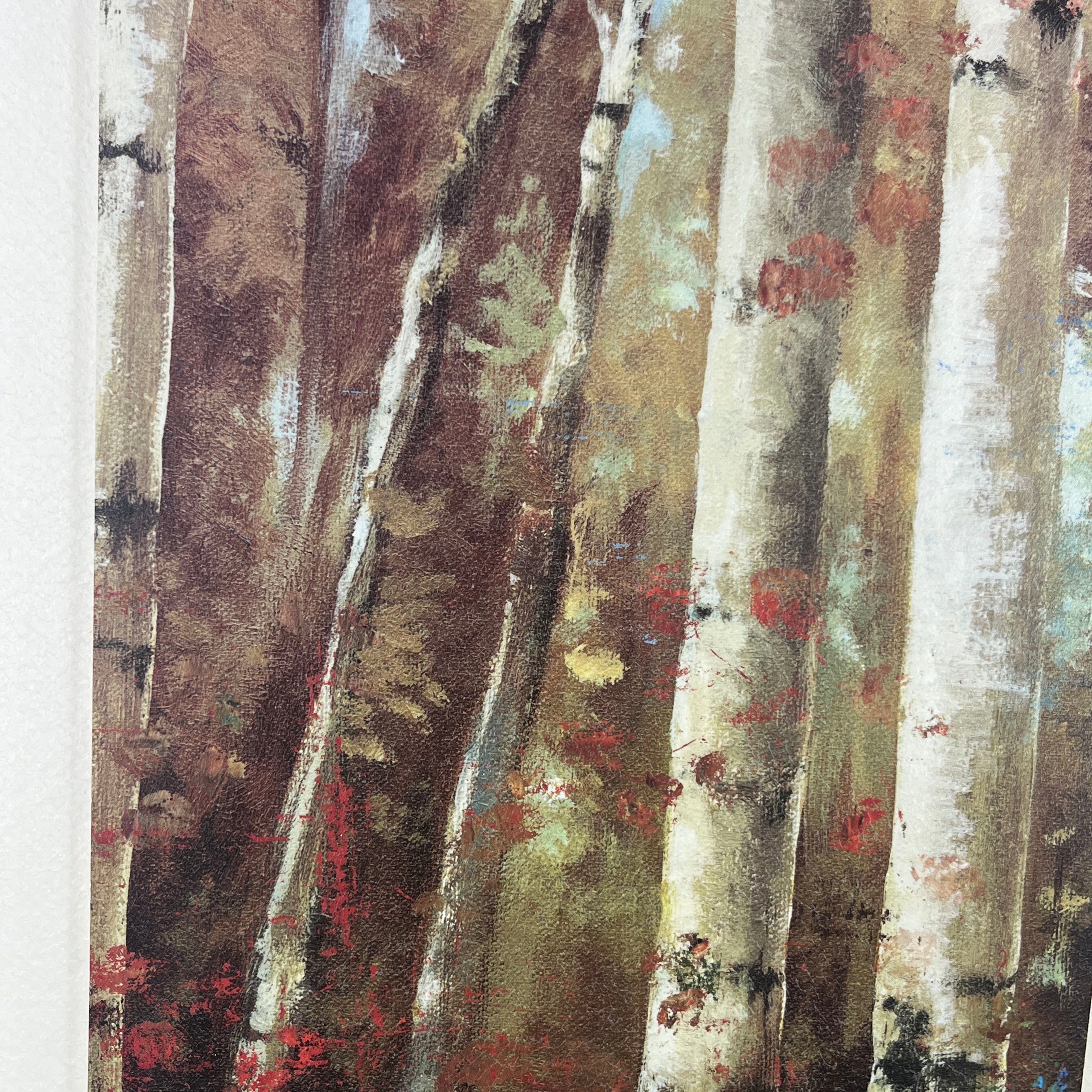 Birch Forest Framed Giclee on Board Wall Decor