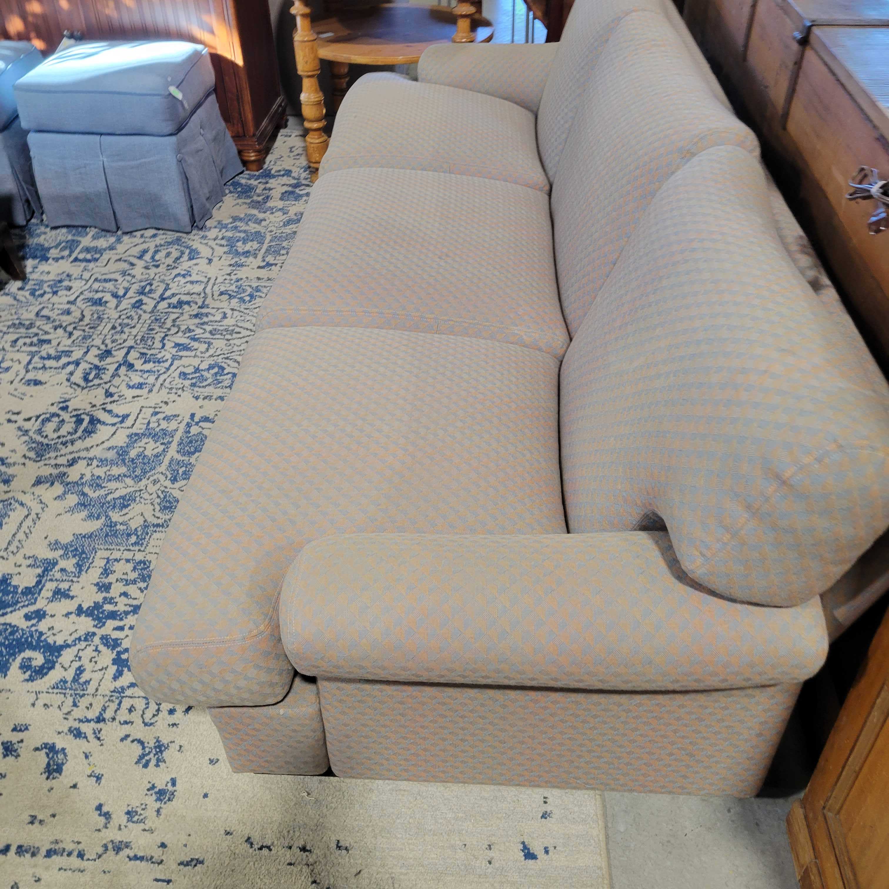 Blue Brown Design Modern Sofa