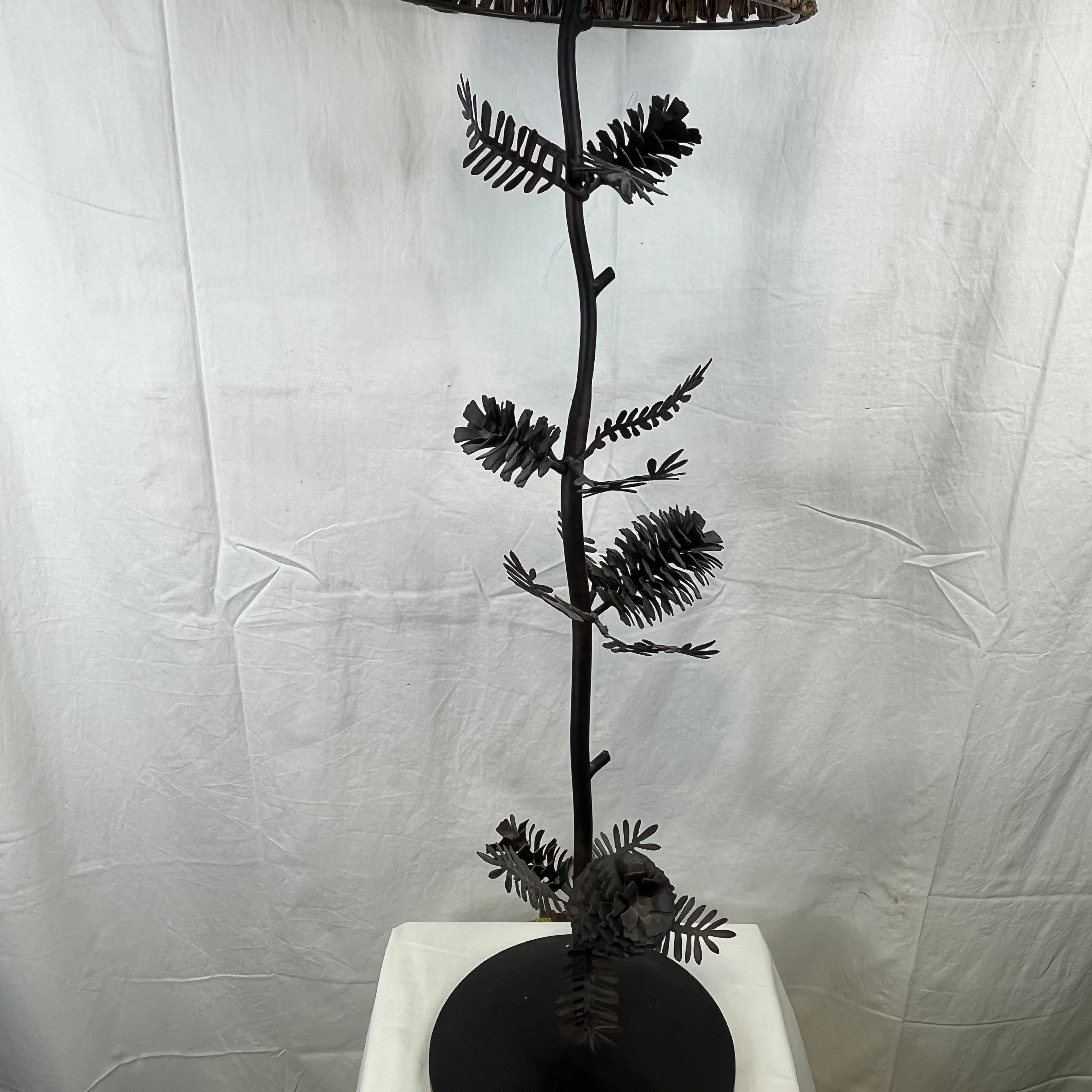 Tall Palecek Pine Cone with Twig Shade Table Lamp