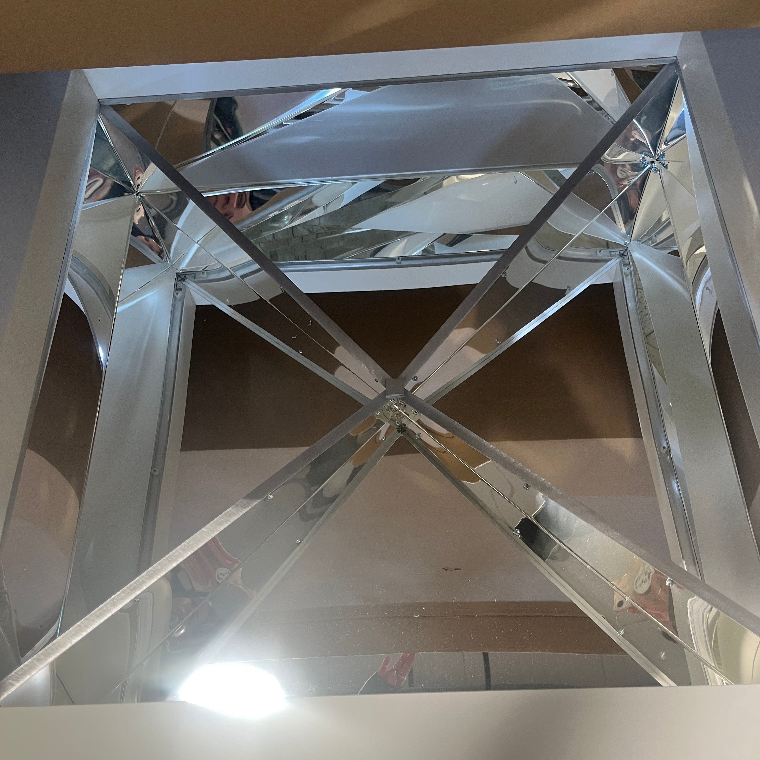 Large Hardwired Ceiling Mounted Reflective Studio Light