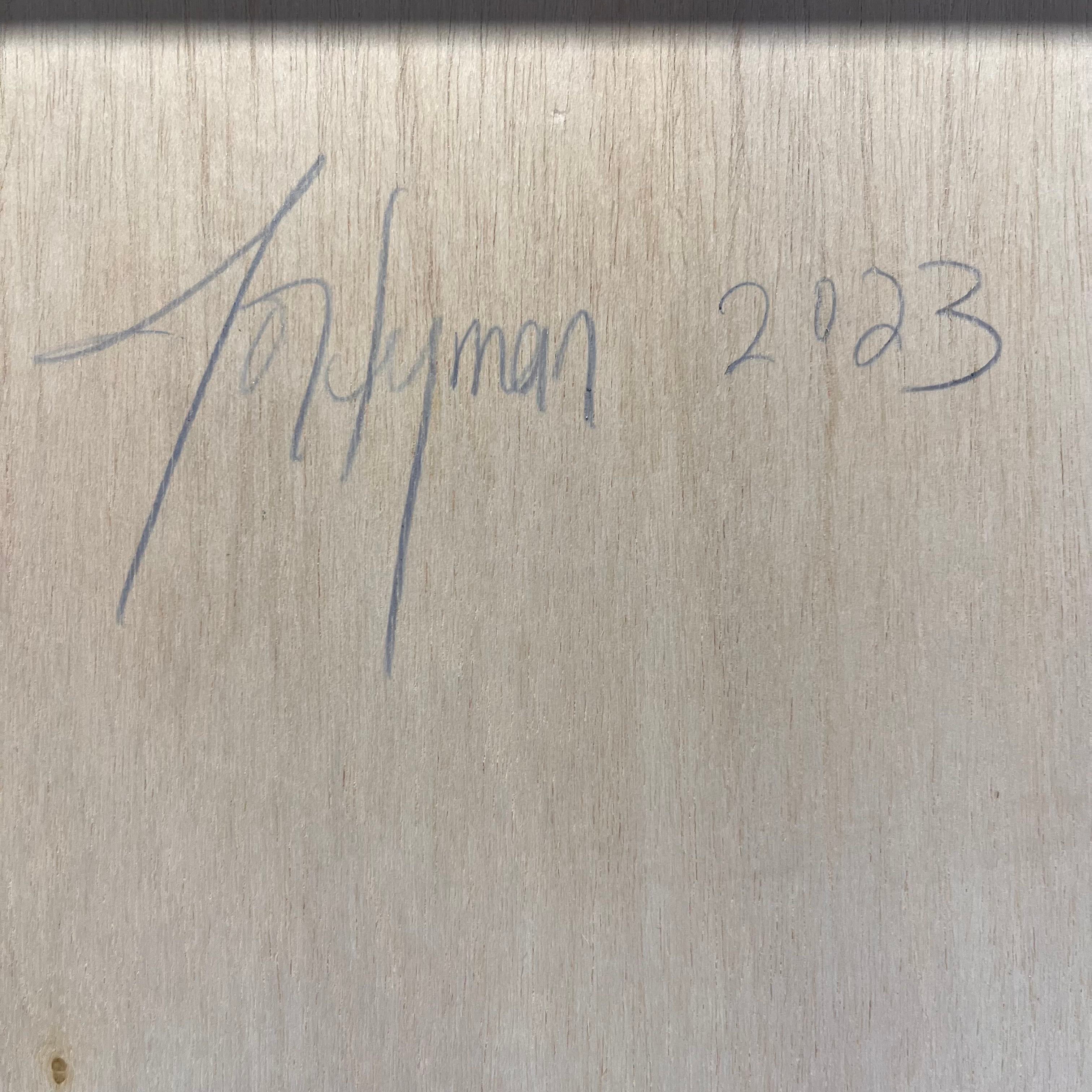 Jo Hyman 2023 Venitian Plaster on Board Signed Original Wall Art