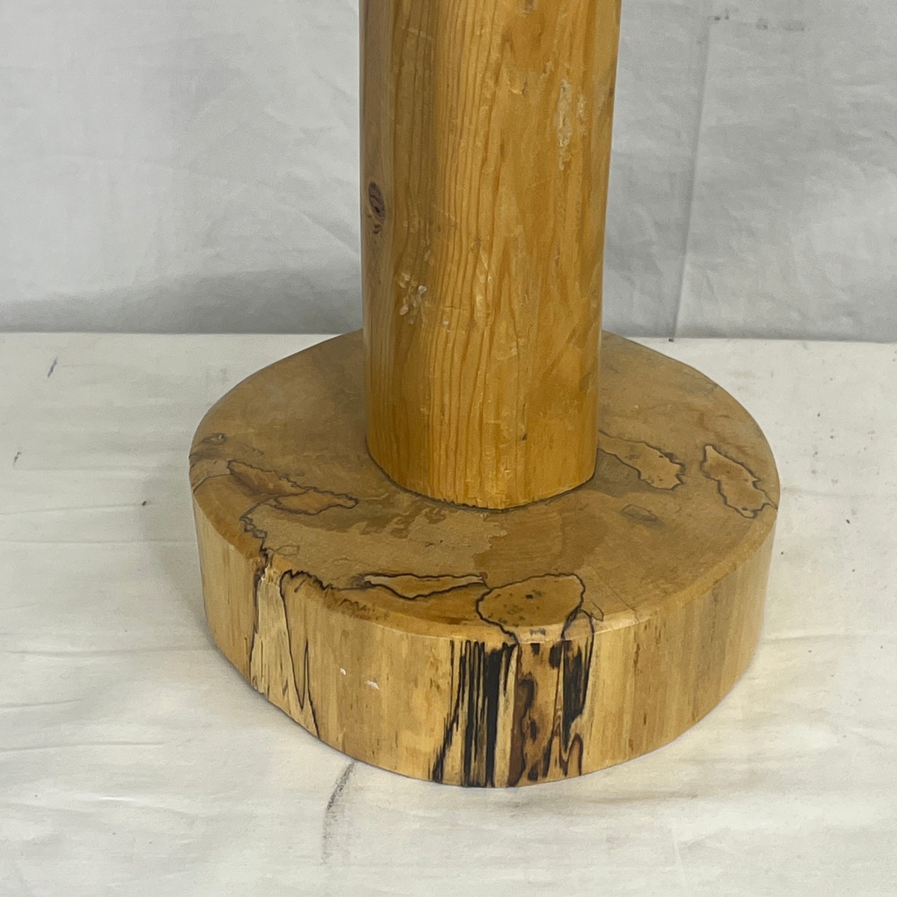 Hand Spun Locally Made Aspen Tree Table Lamp