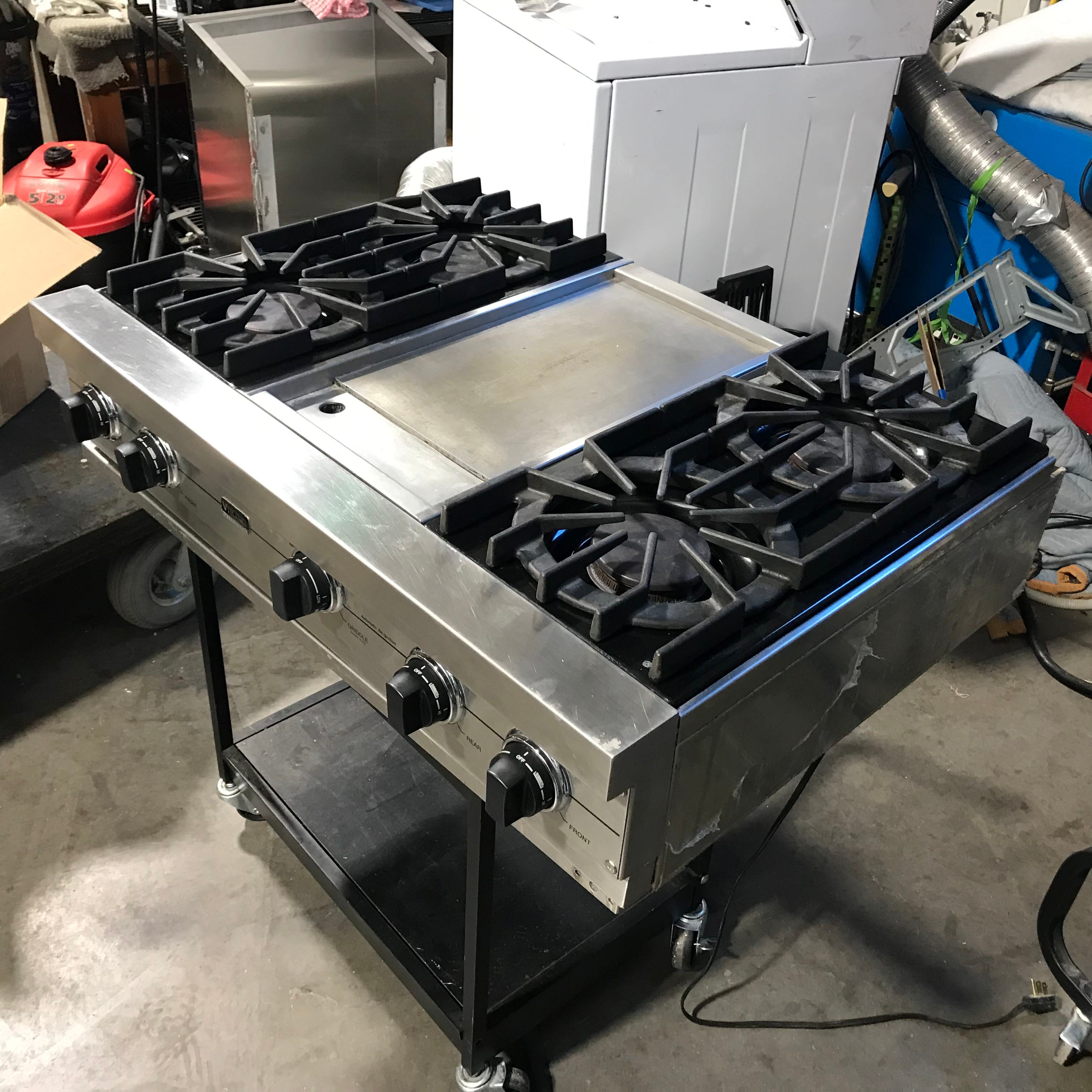 VGR5364GSS - 4 Burners/Griddle, Stainless Steel