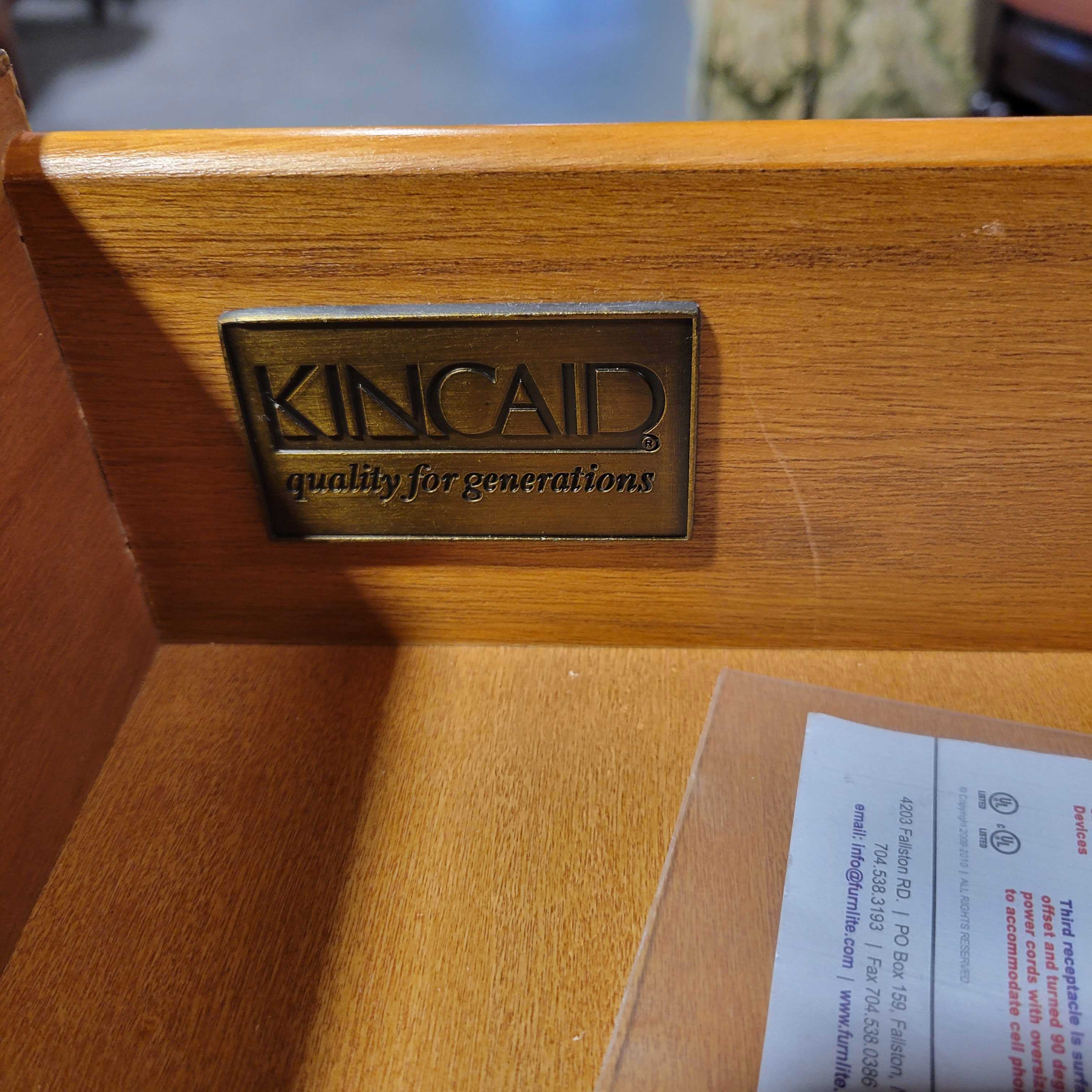 Kincaid 2 Tone Distressed Plank 3 Drawer Nightstand