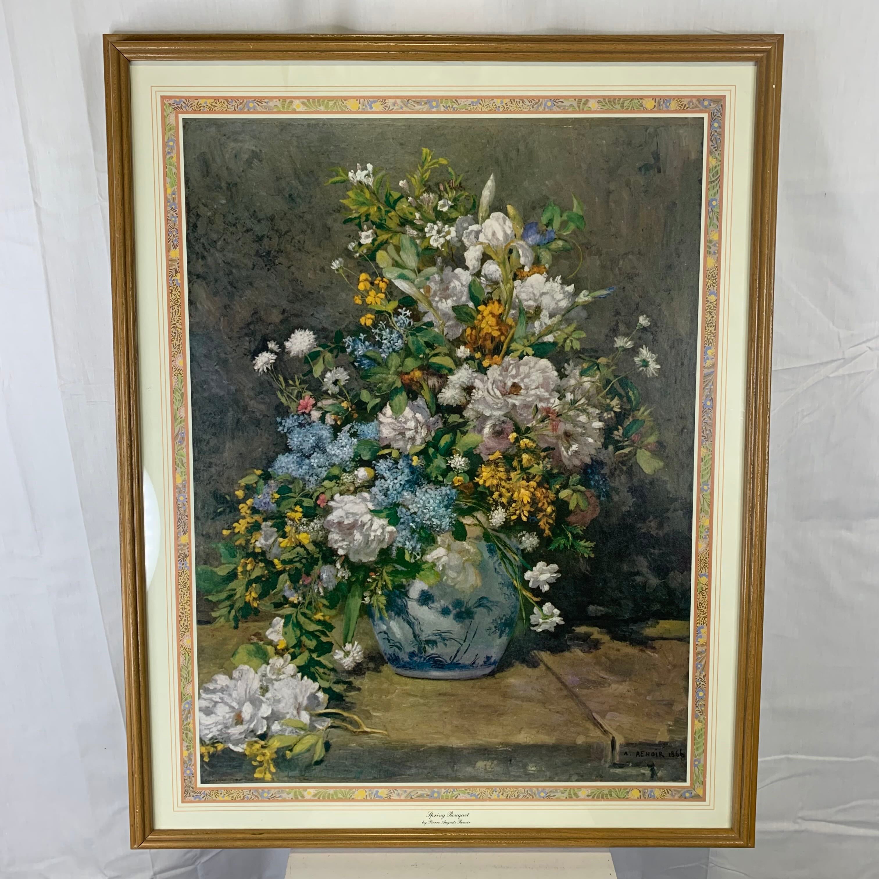 23.5"x 30" Spring Bouquet by Pierre Auguste Renoir Framed Print