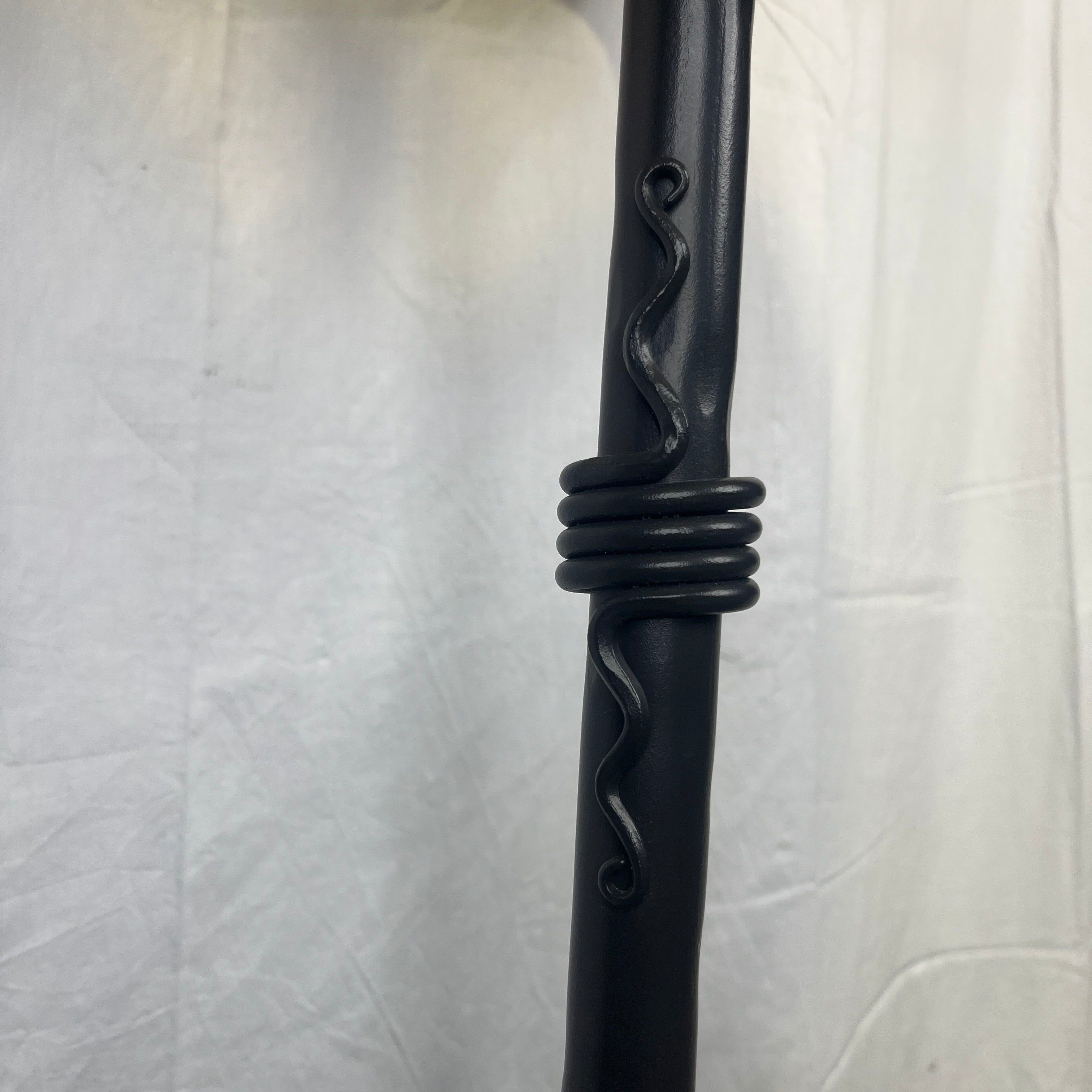 57" Stone County Ironworks Black Hand Rubbed Brass Floor Lamp