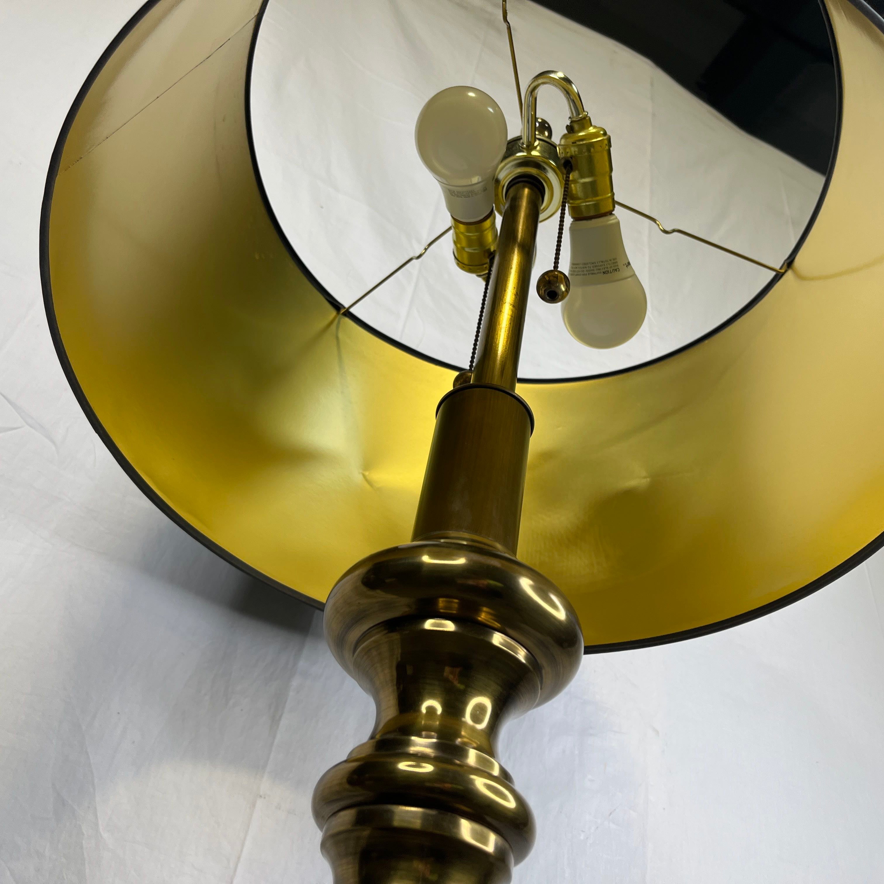 VTG Brass 2-Light Barley Twist Floor Lamp