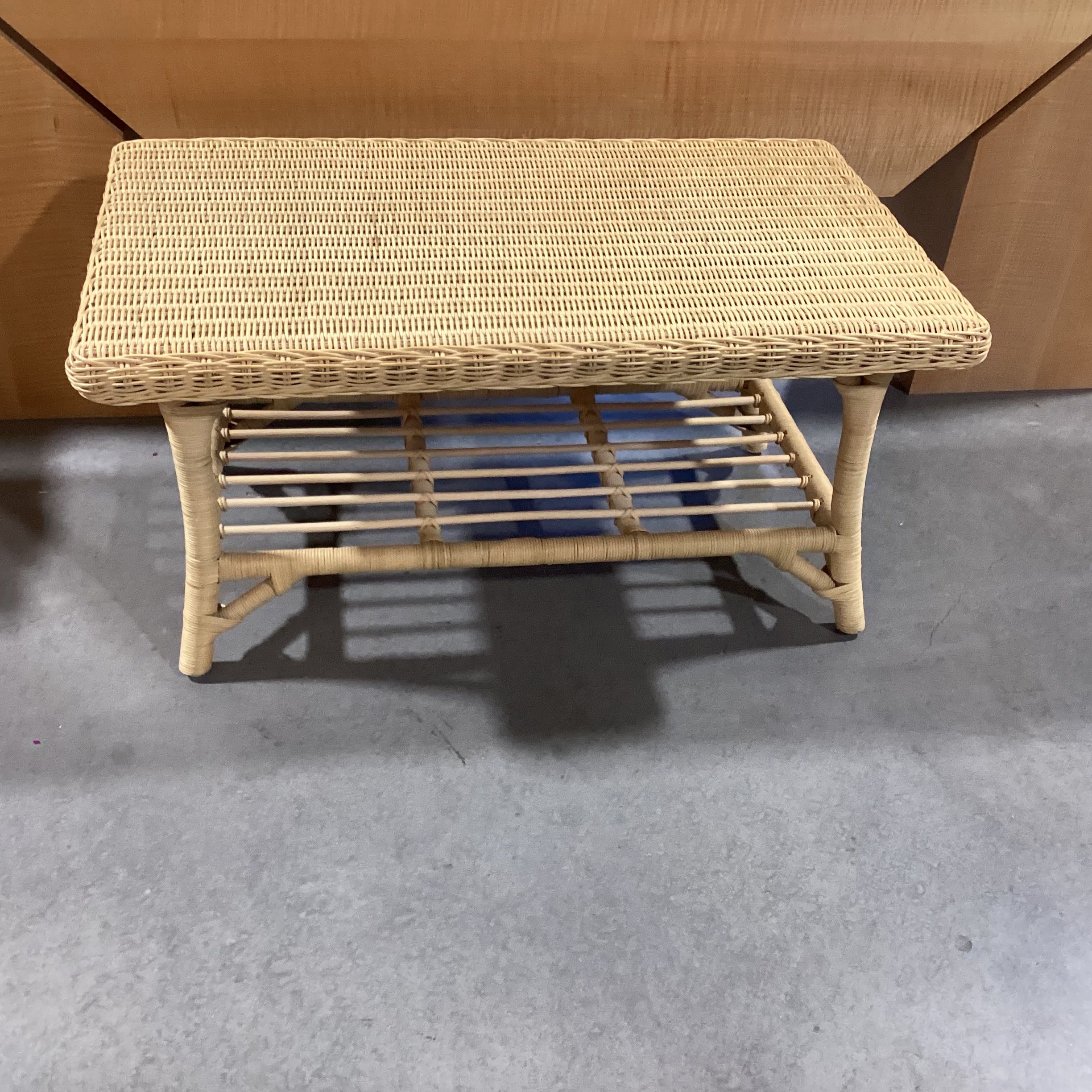 Natural Wicker Coffee Table