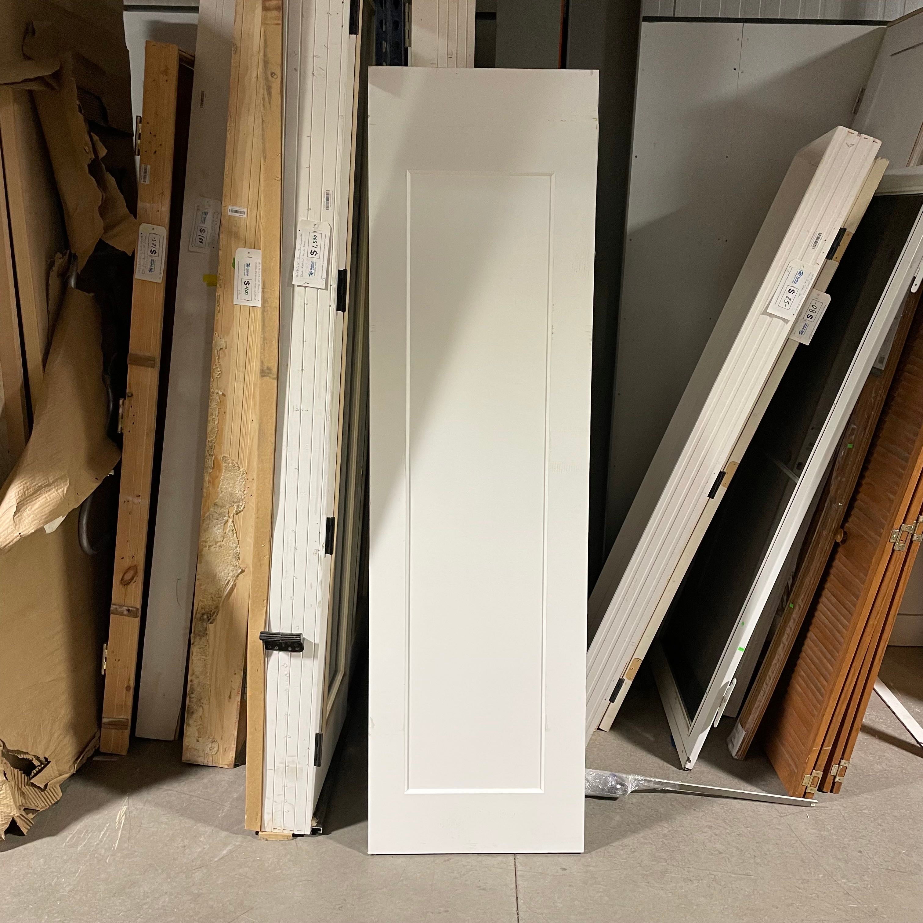 23.75"x 83.75"x 1.375" Single Panel Painted White Solid Pine Interior Door