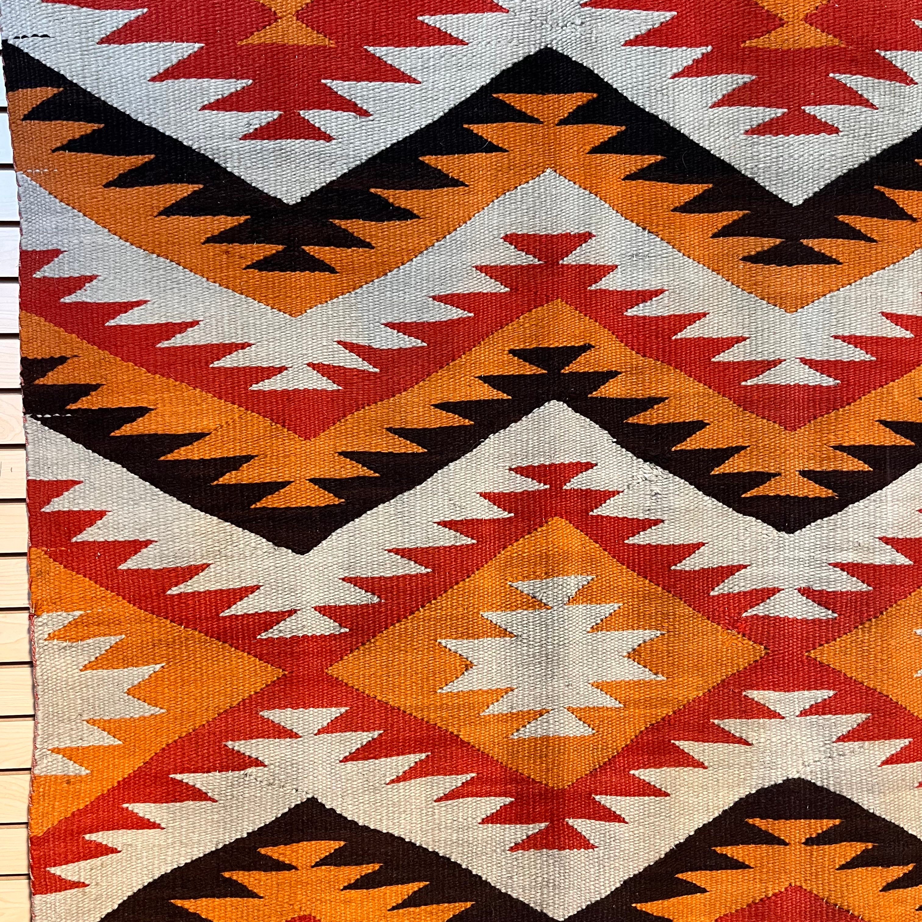 Traditional Navajo Transitional Rug c. 1890 Wall Art