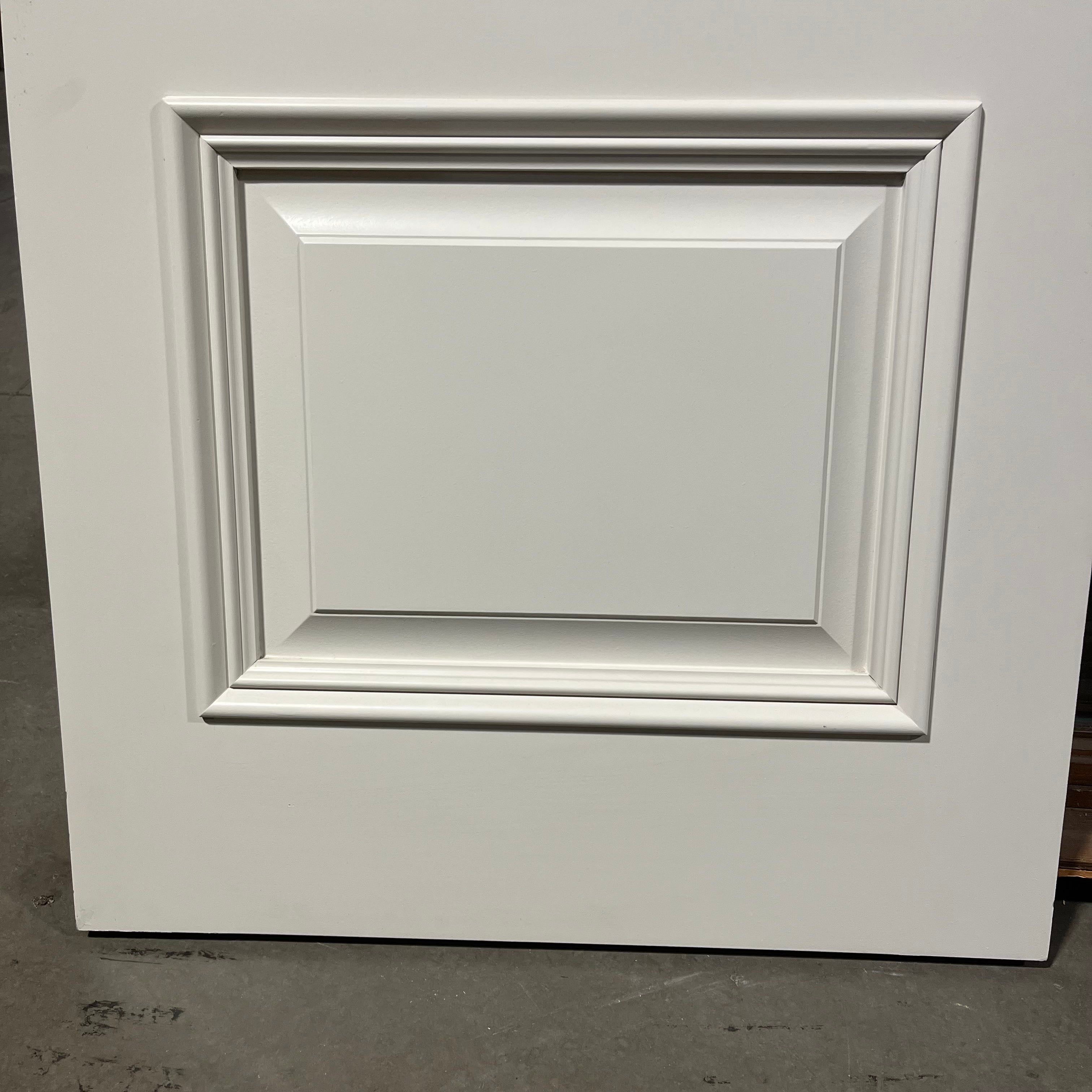 33.75"x 87.5"x 1.75" 2 Panel Painted White Solid Wood/Timber Straned Interior Door