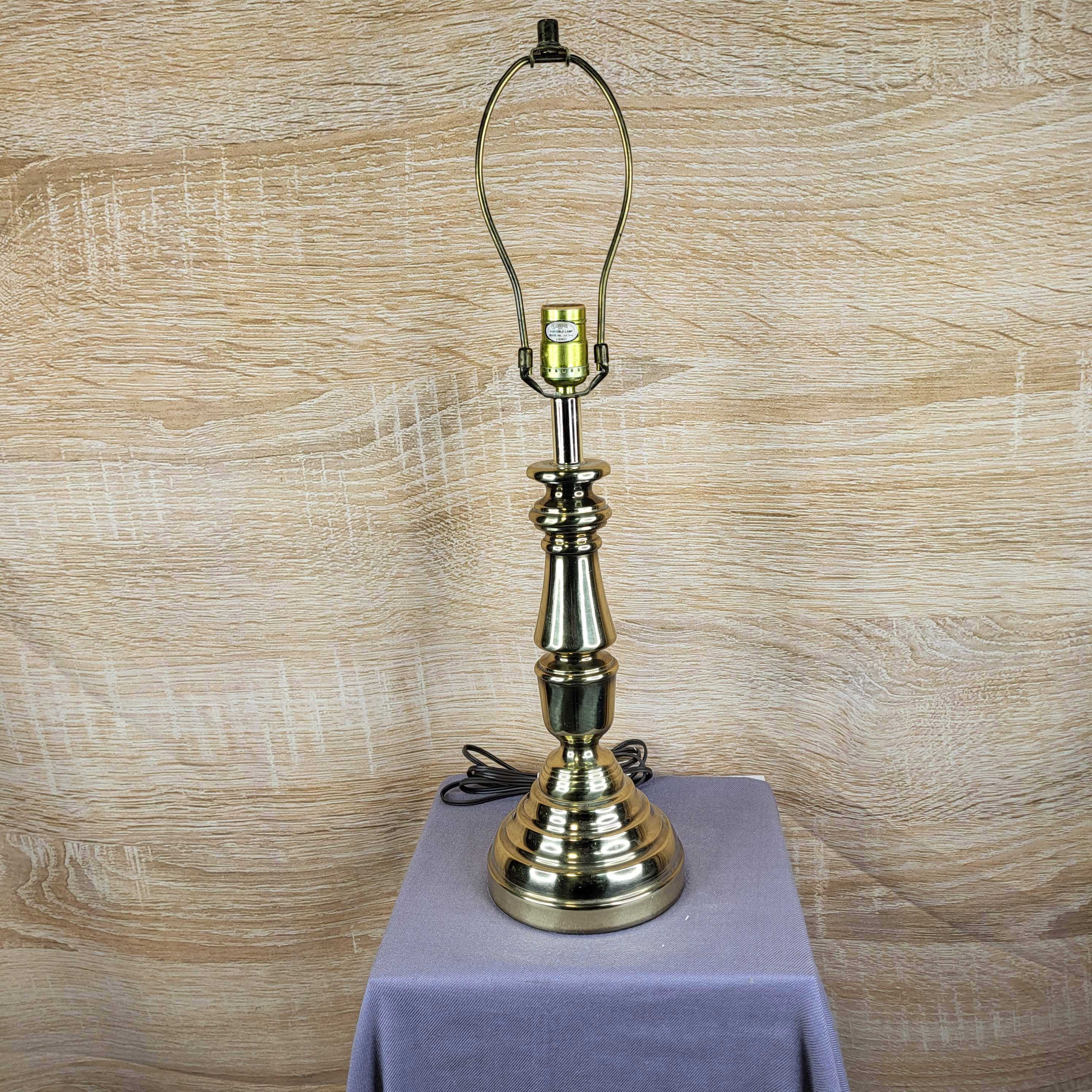 Underwriters Labortories Brass Table Lamp