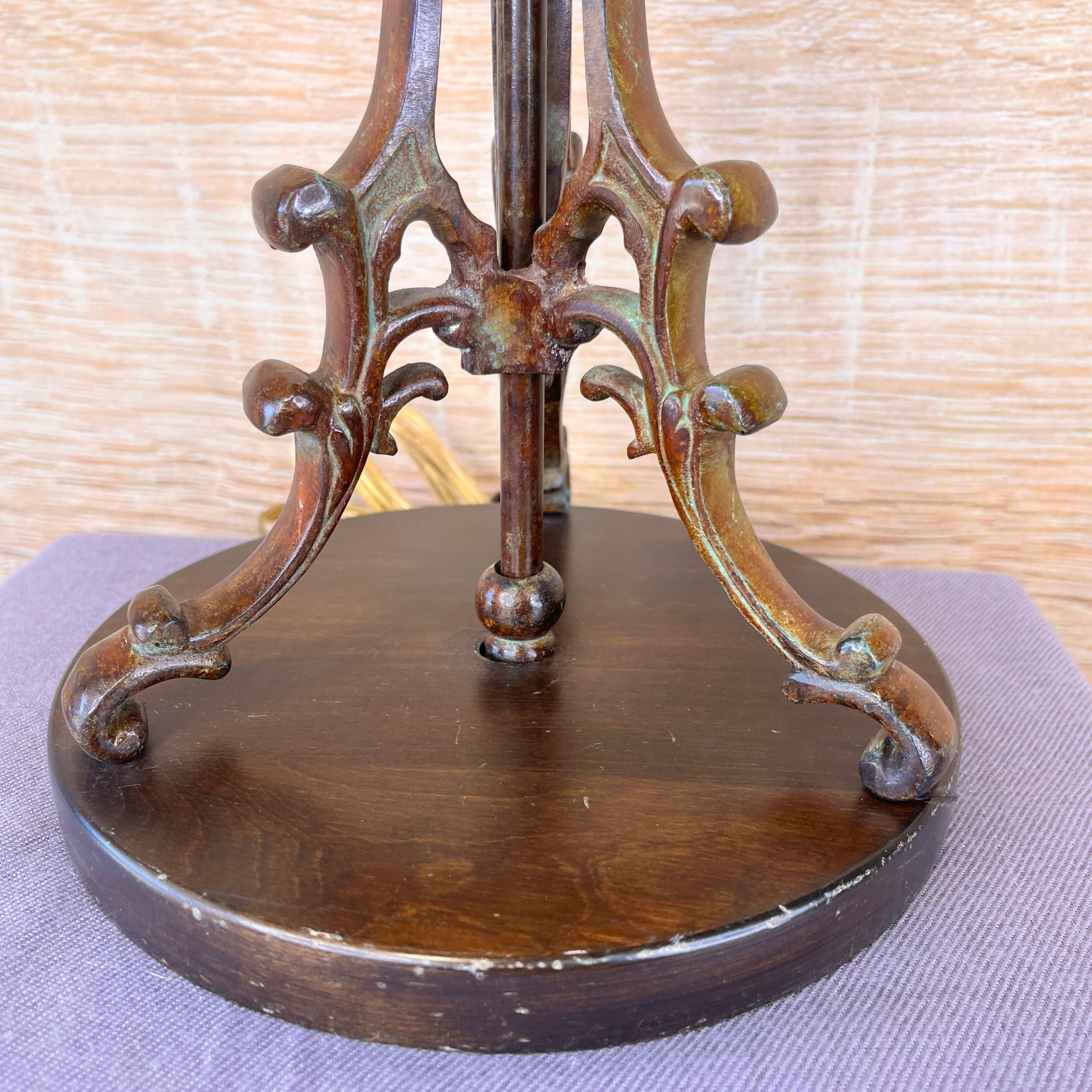 Fredrick Cooper 2-Light Patina Metal Table Lamp