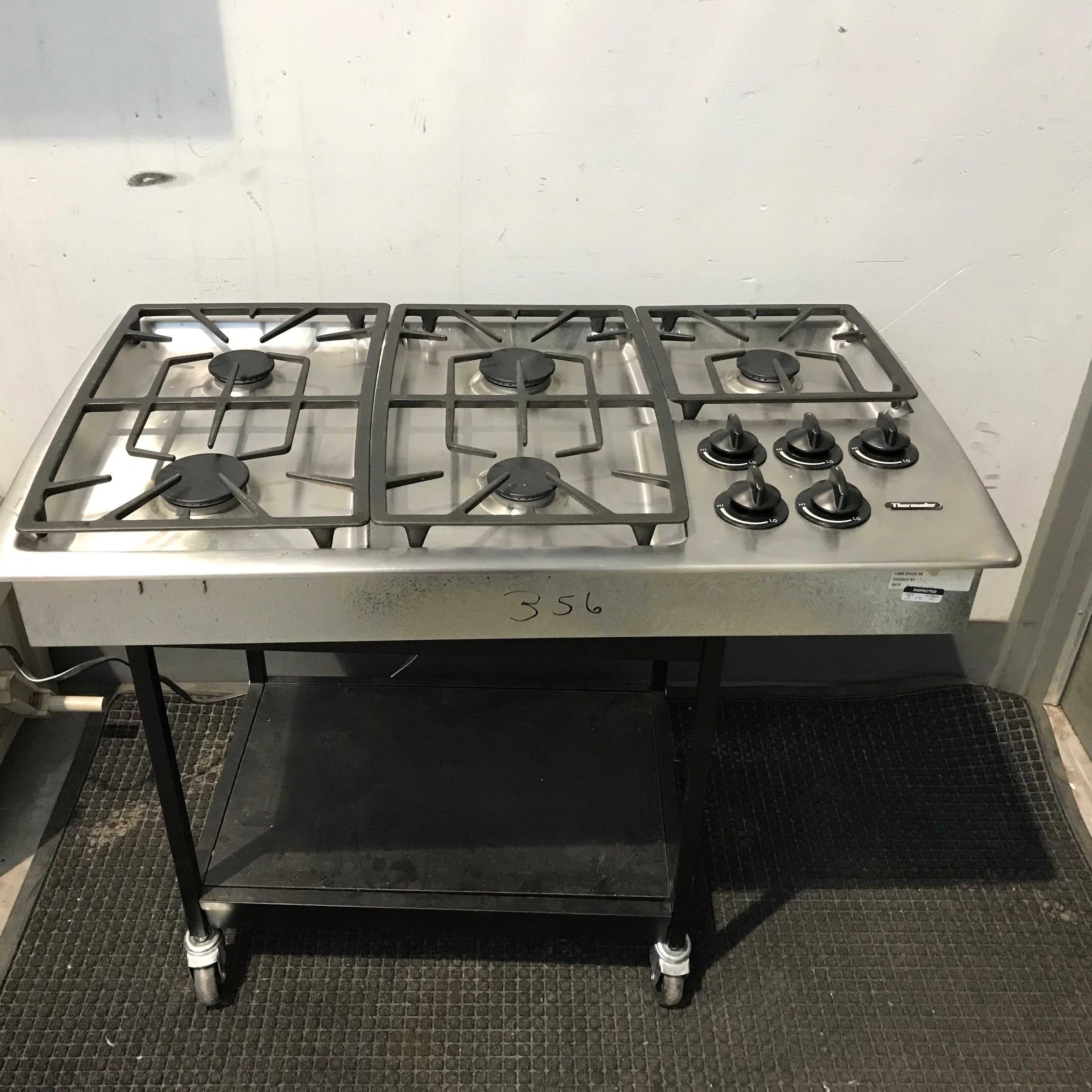 GE Cuisiniere Stainless Steel 5 Burner Cook Top