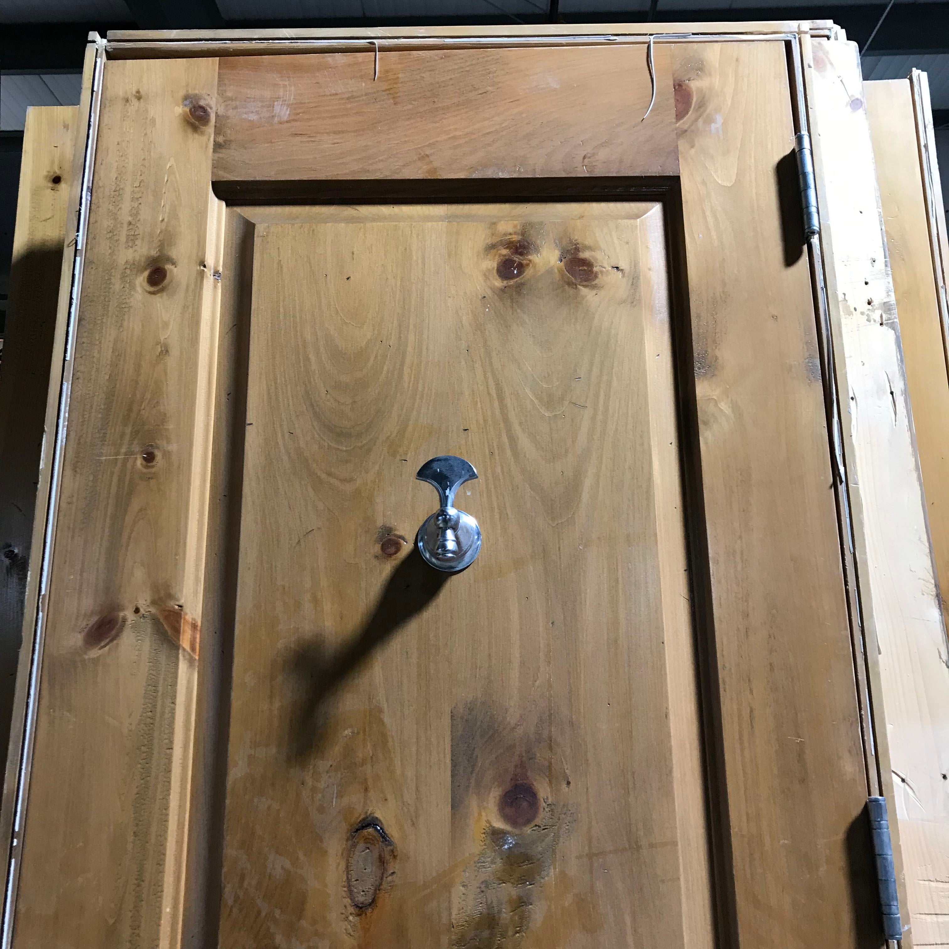 28"x 89.5"x 1.75" 2 Panel Honey Finish Knotty Pine with Jamb Interior Door