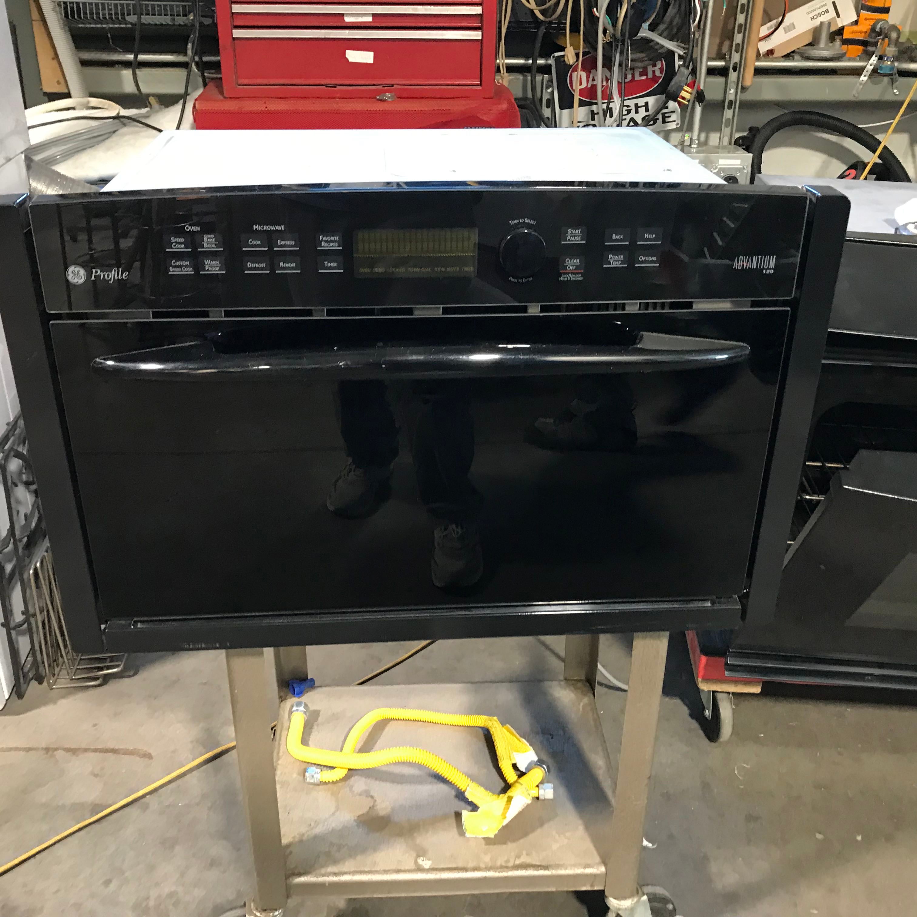GE Profile Black Microwave Oven
