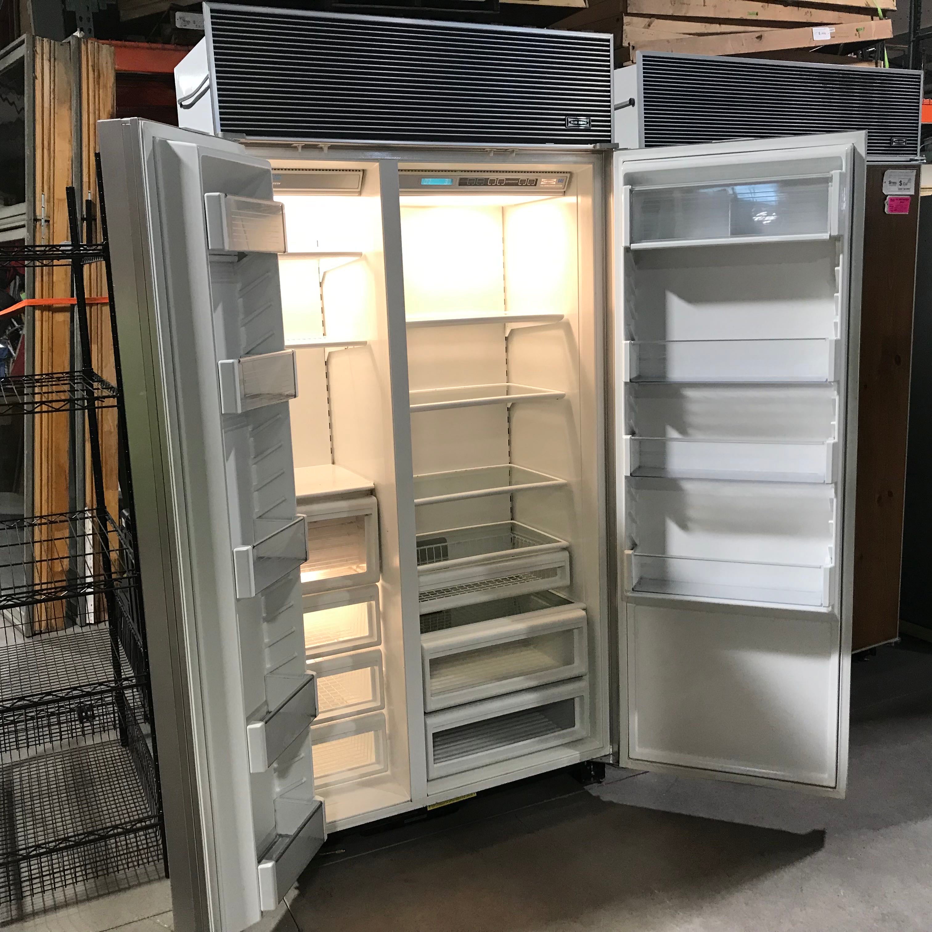 Sub-Zero 42" 642 Wood Panel Doors Side-By-Side Refrigerator
