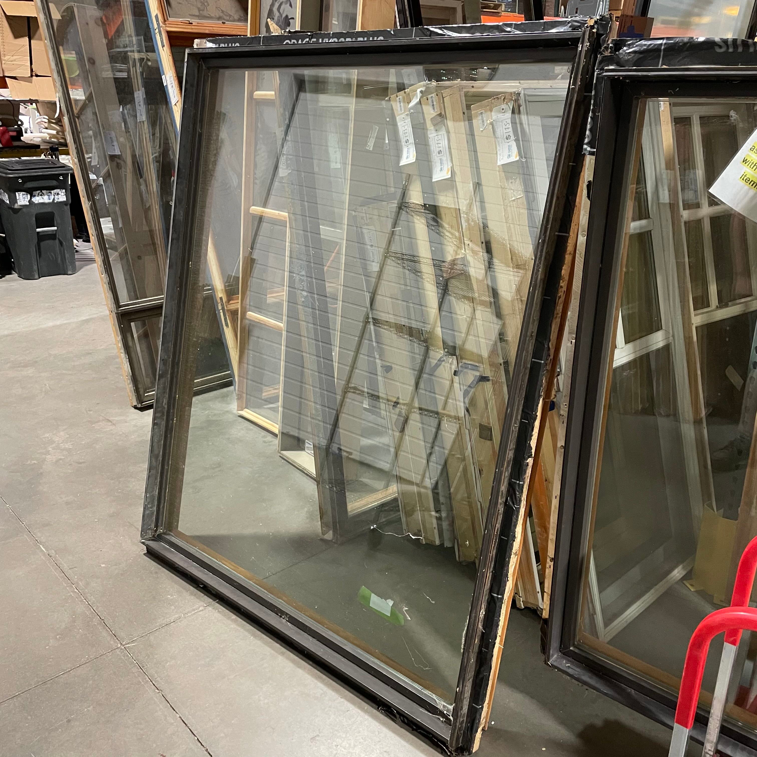 58"x 70"x 6.5" Charcoal Metal Clad Fixed Exterior Window
