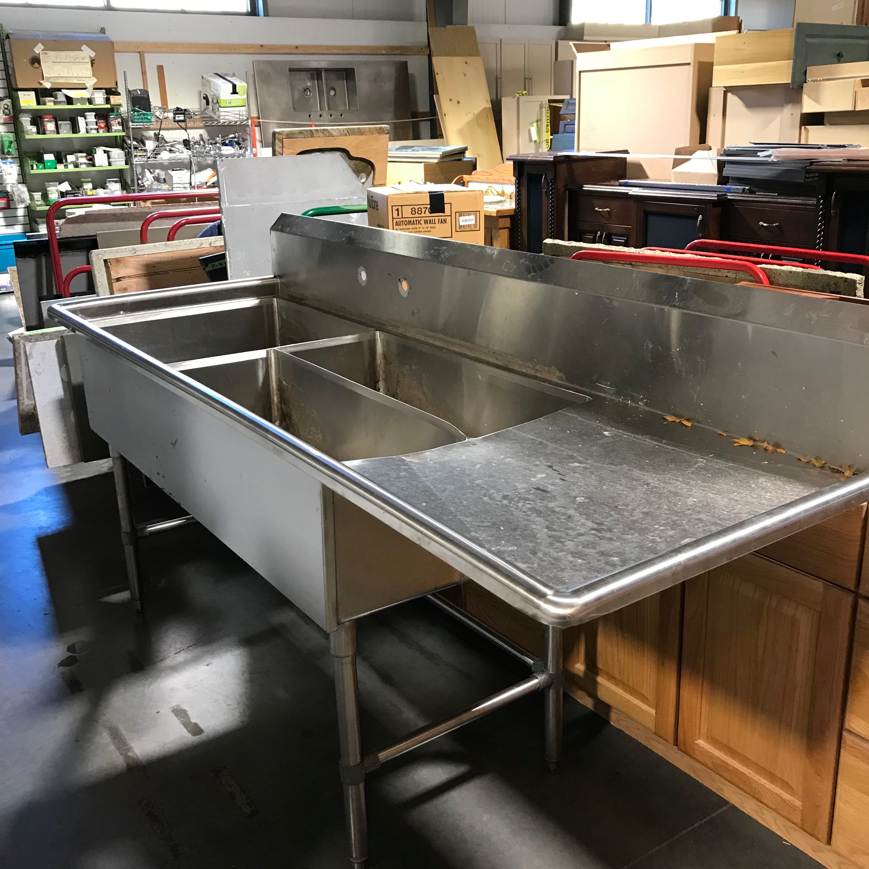 Boos Stainless Steel with Legs Commercial Kitchen Sink