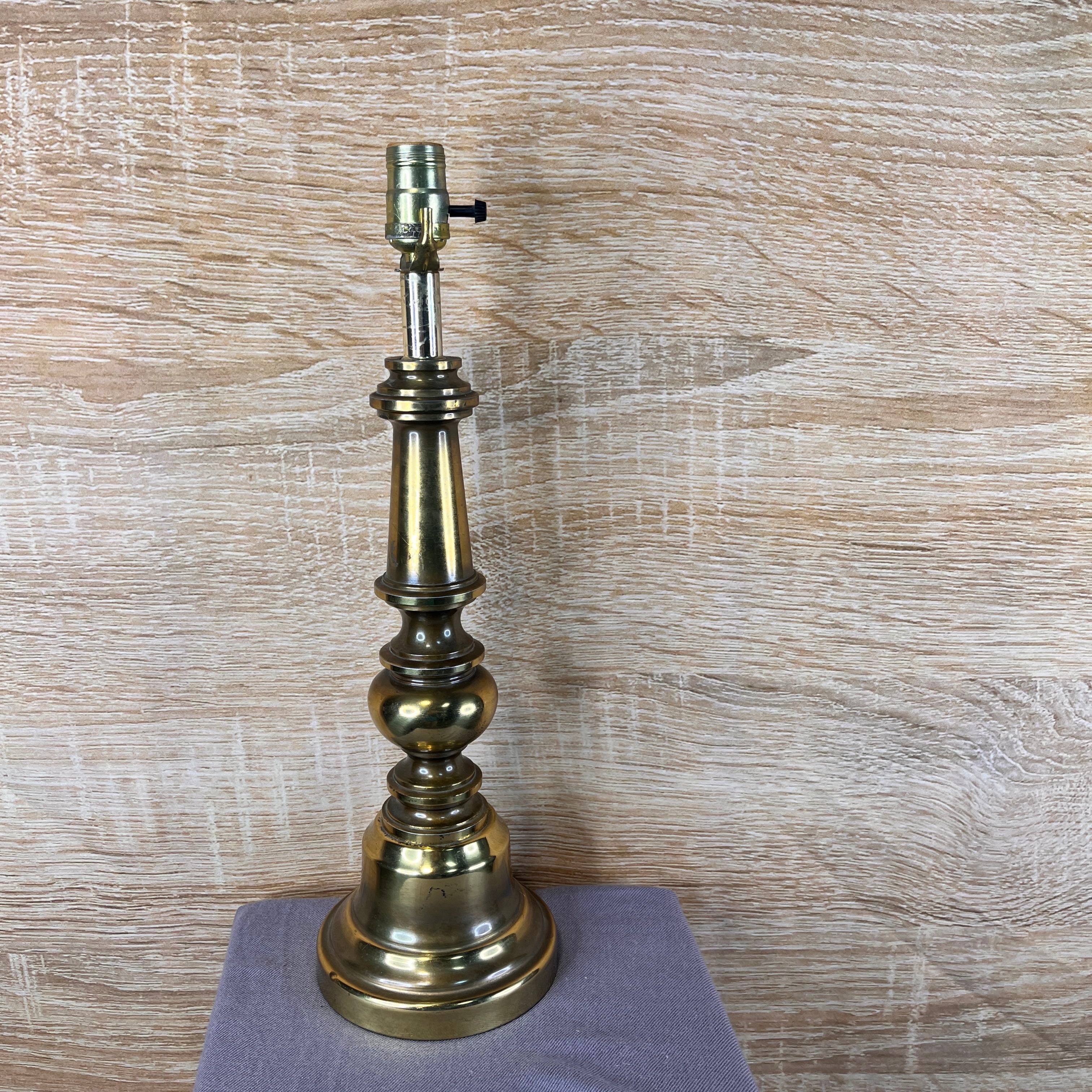 Brass Candlestick Table Lamp