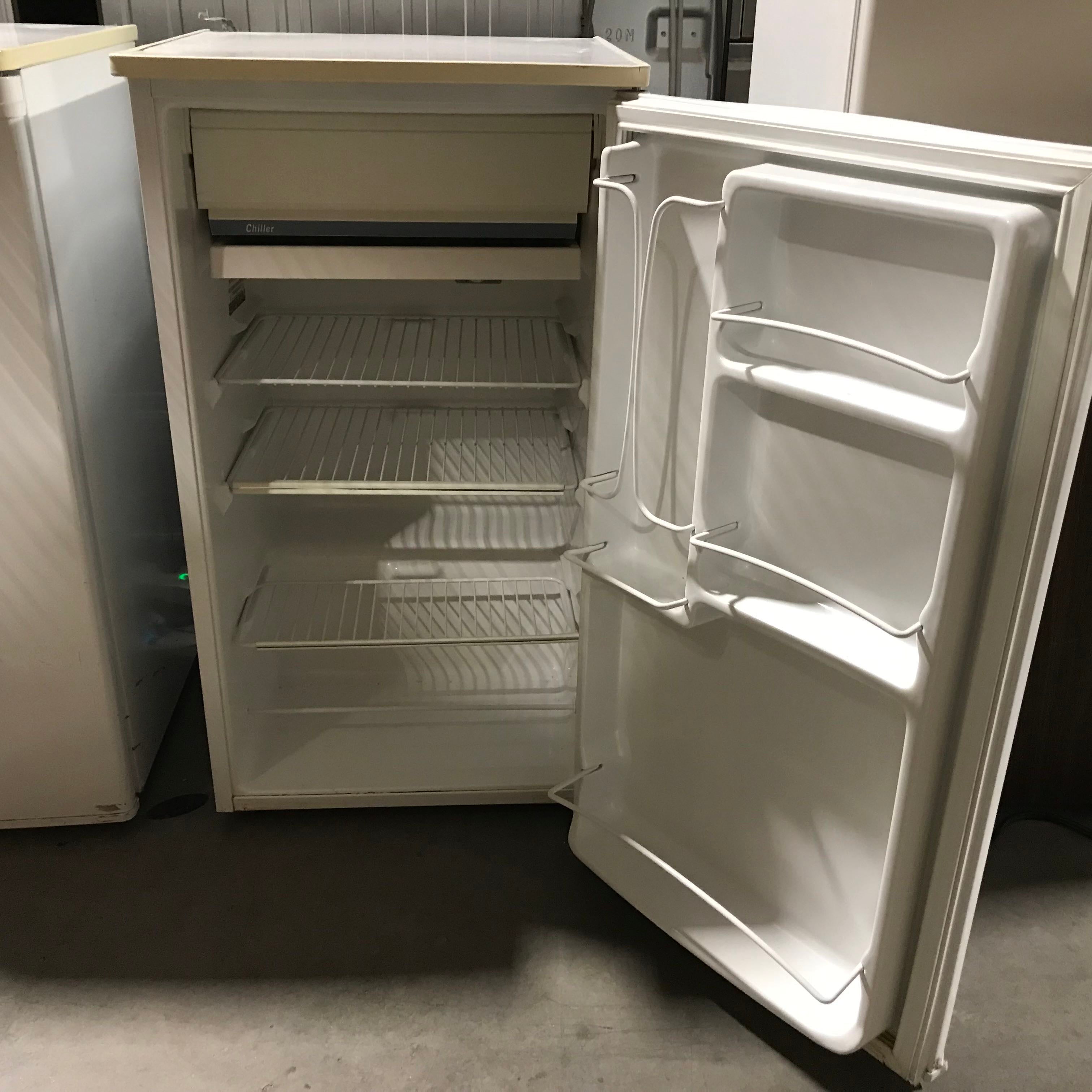 GE White Under The Counter Mini Refrigerator