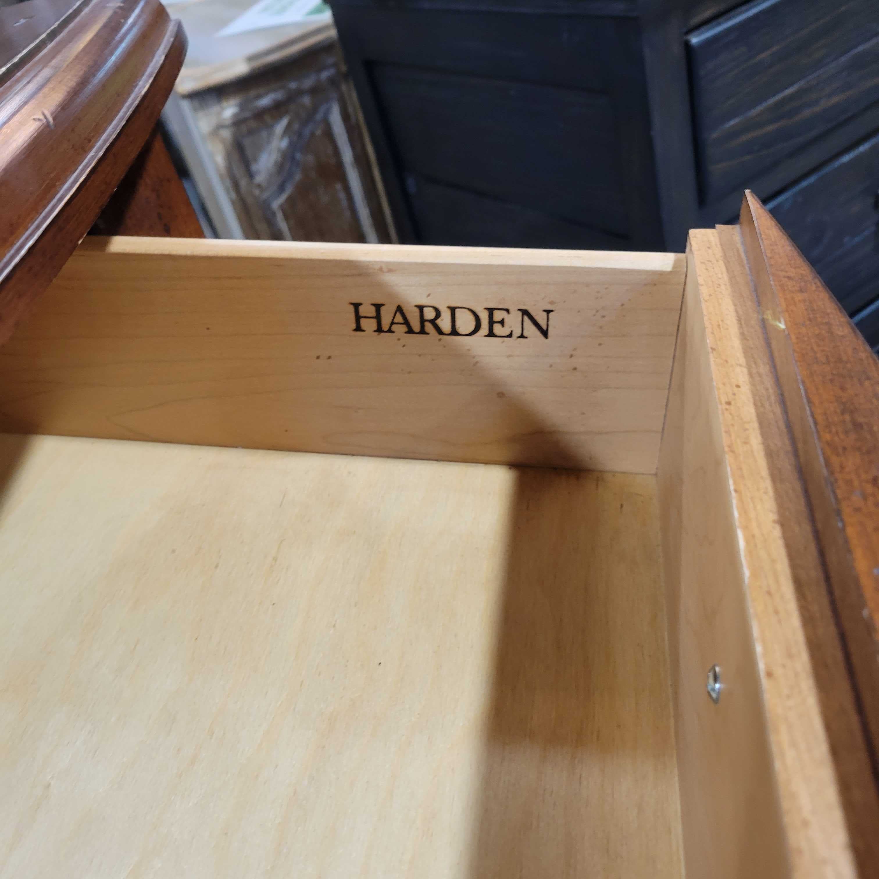 Harden Medium Dark Wooden 1 Drawer Table