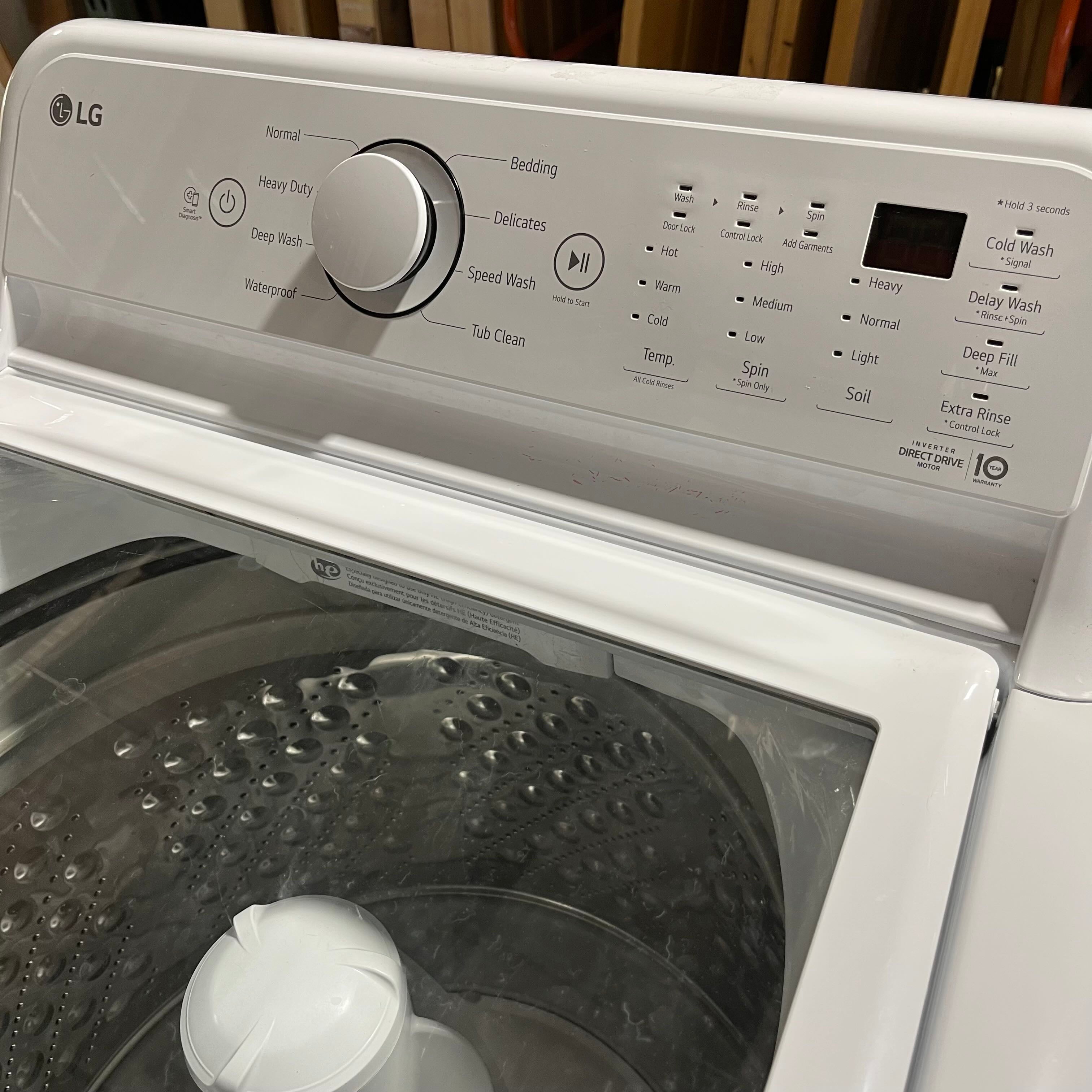 F3923 LG Large Capacity Top Load White Washer