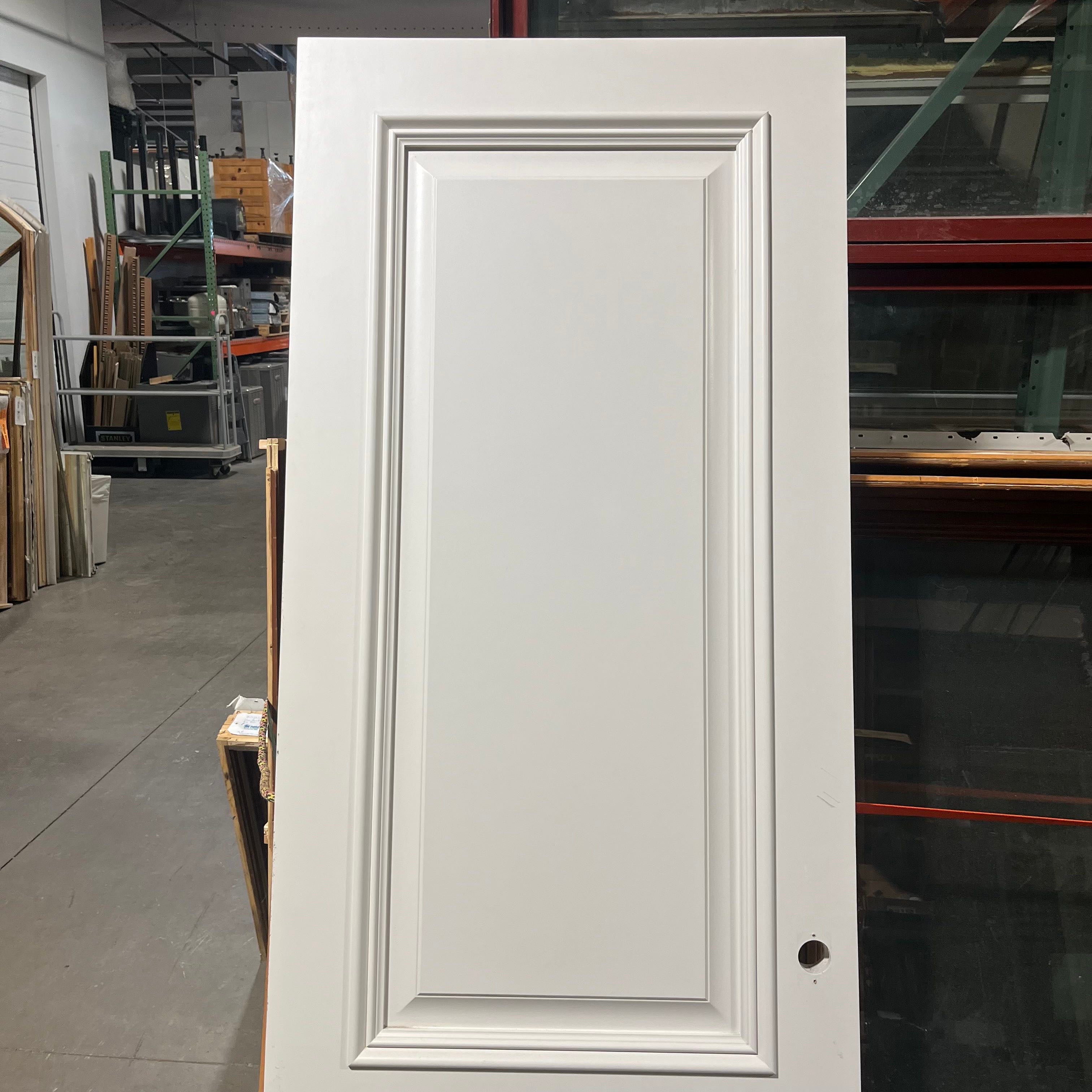 33.75"x 87.5"x 1.75" 2 Panel Painted White Solid Wood/Timber Straned Interior Door