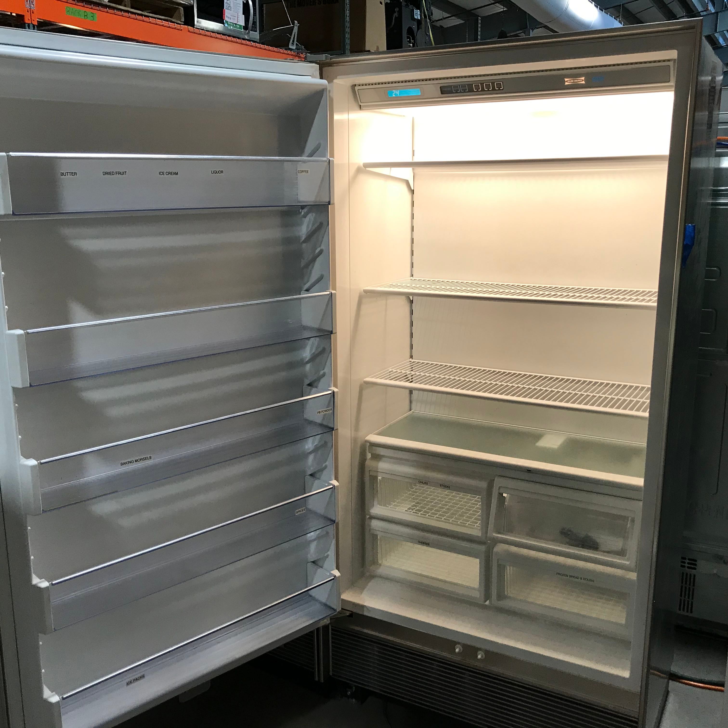 Sub-Zero Brown Panel Doors, Sold As A Pair Refrigerator 601R and Freezer 601F