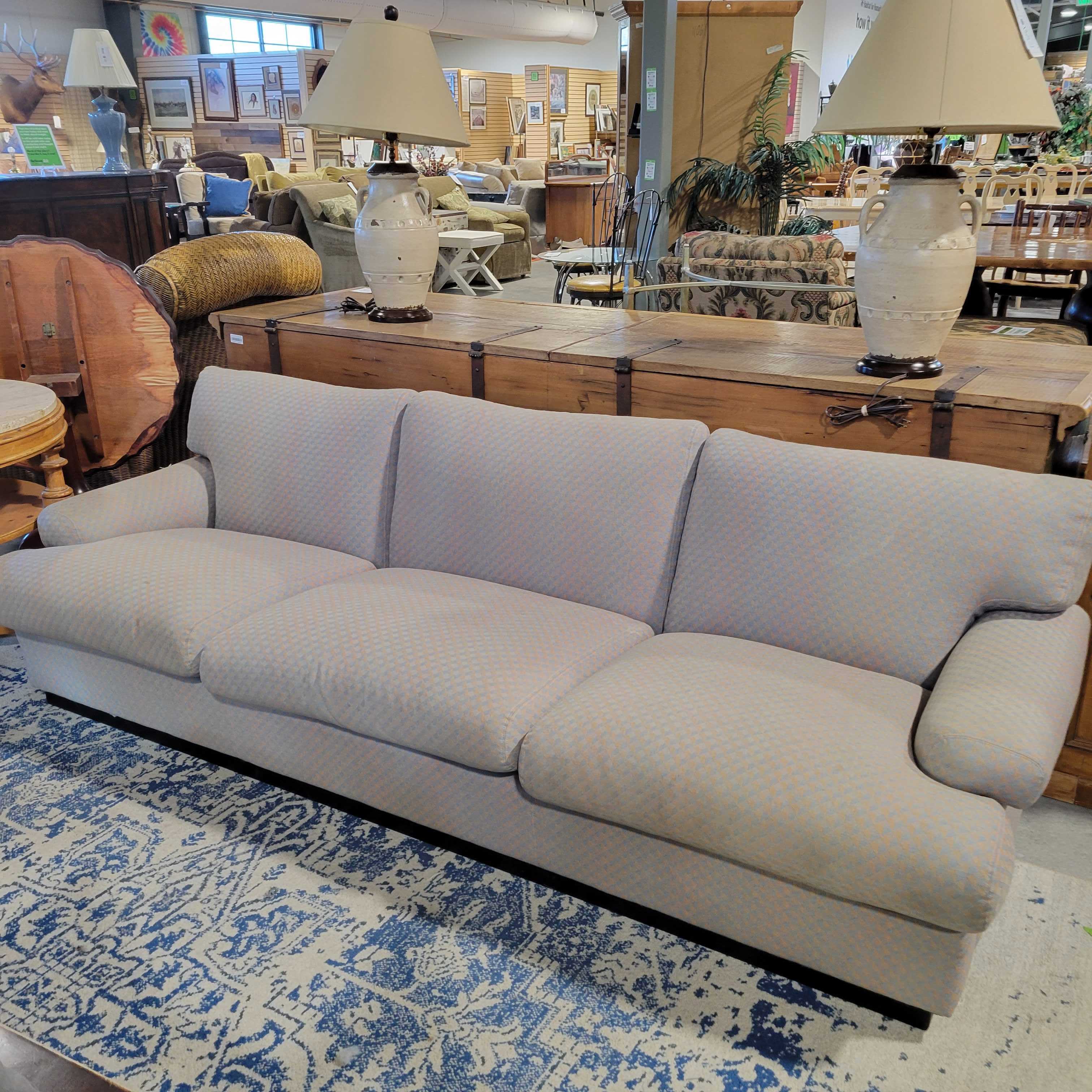 Blue Brown Design Modern Sofa