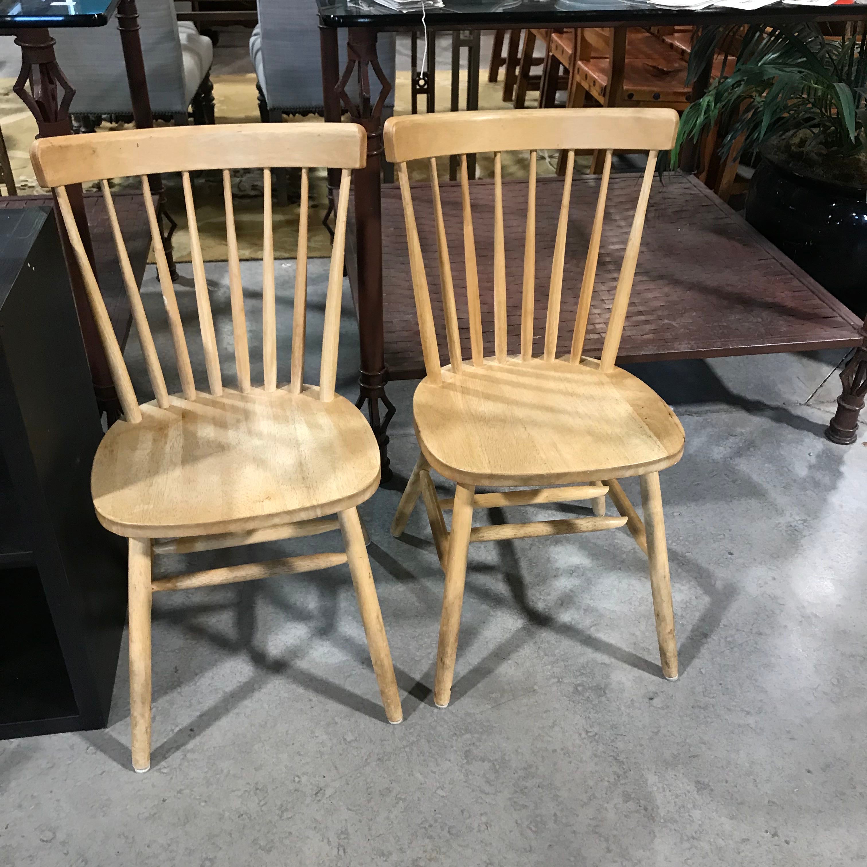 Unfinished windsor dining discount chairs