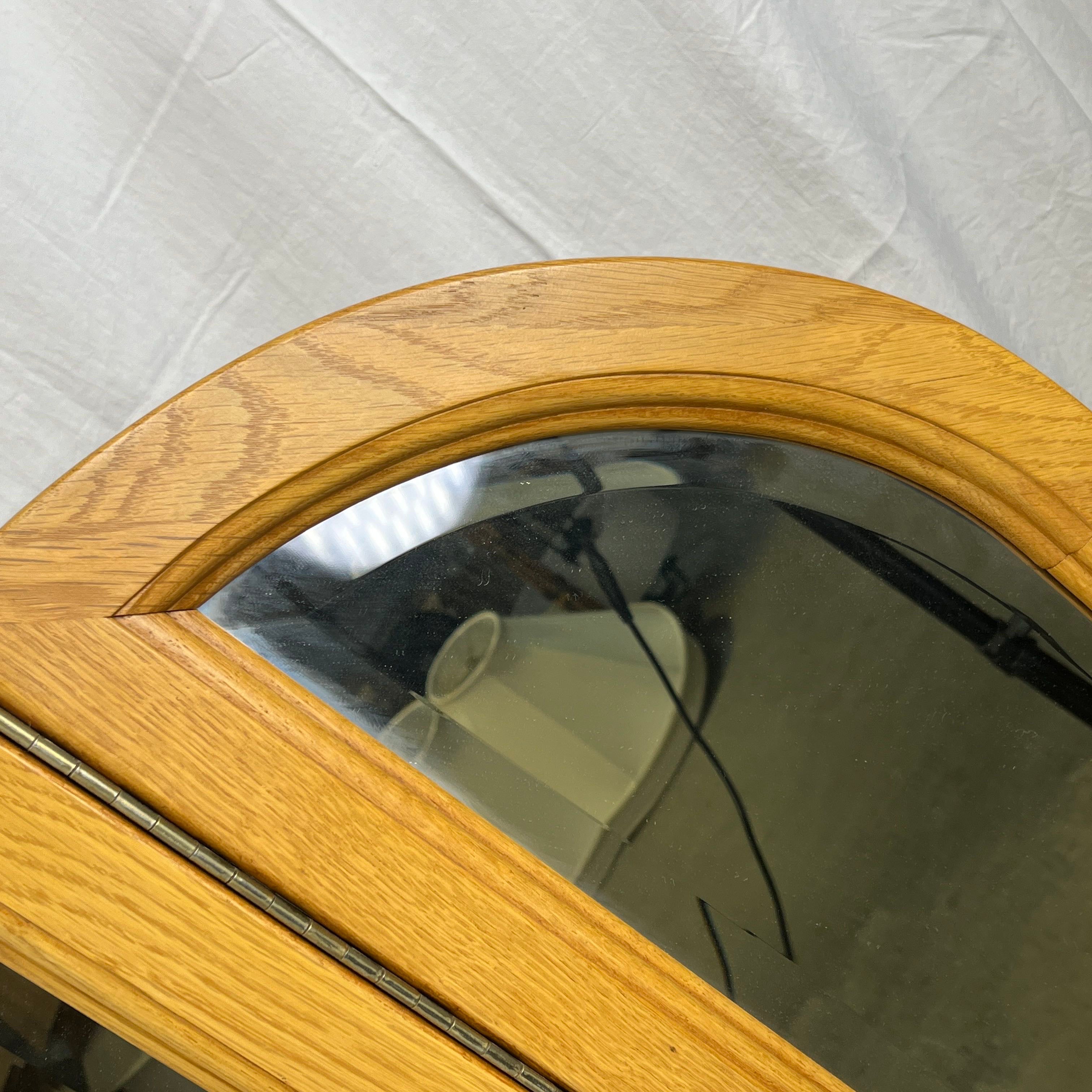 Stanley Furniture Pickled Oak Tri-Fold Mirror