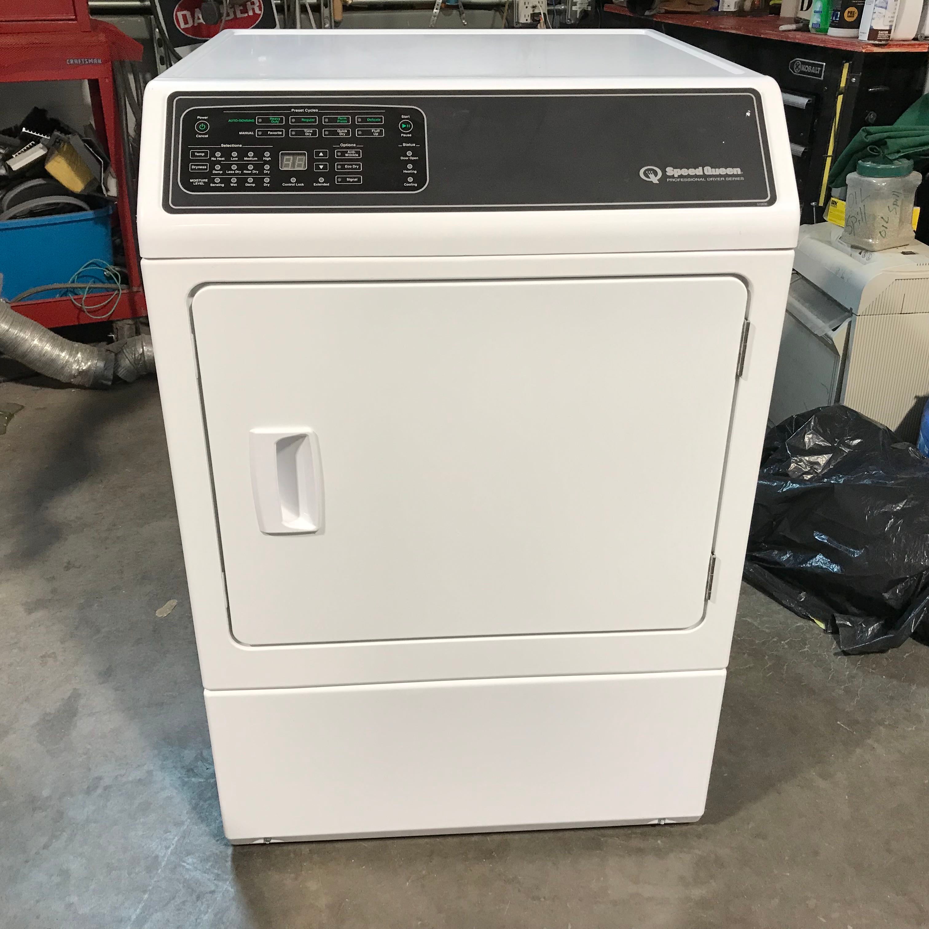 Speed Queen White Front Load Gas Dryer