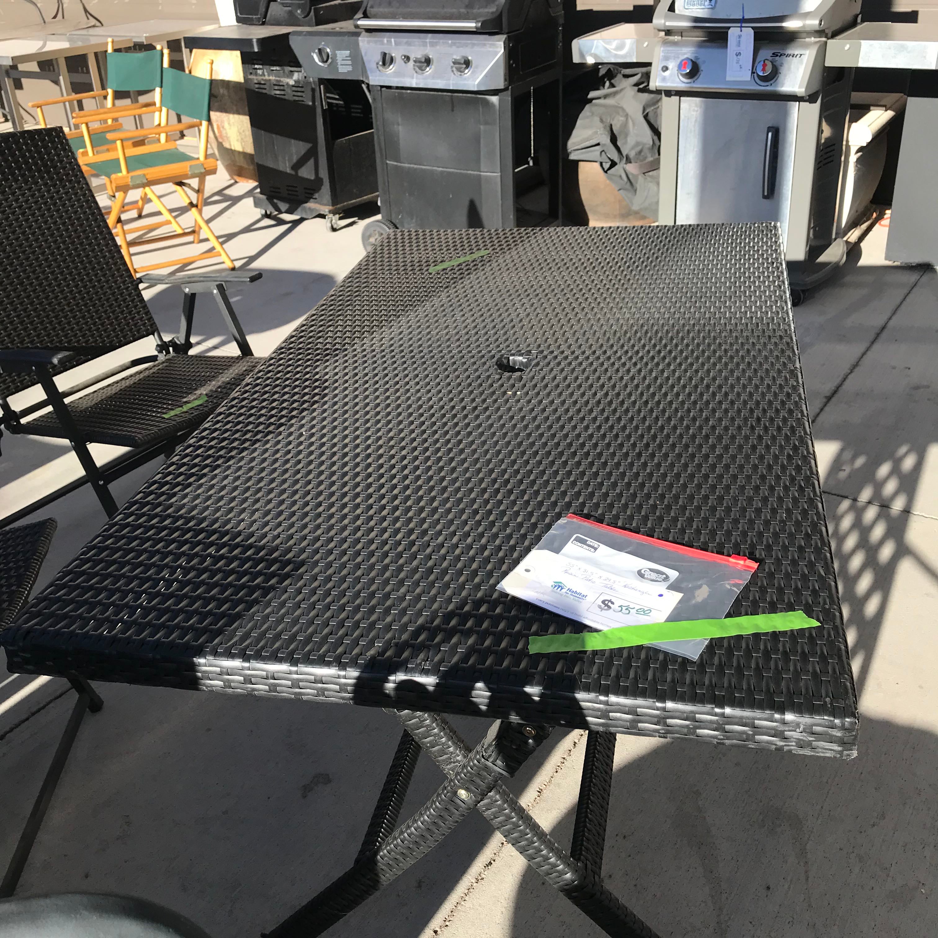 Rectangle Resin Patio Table — Habitat Roaring Fork