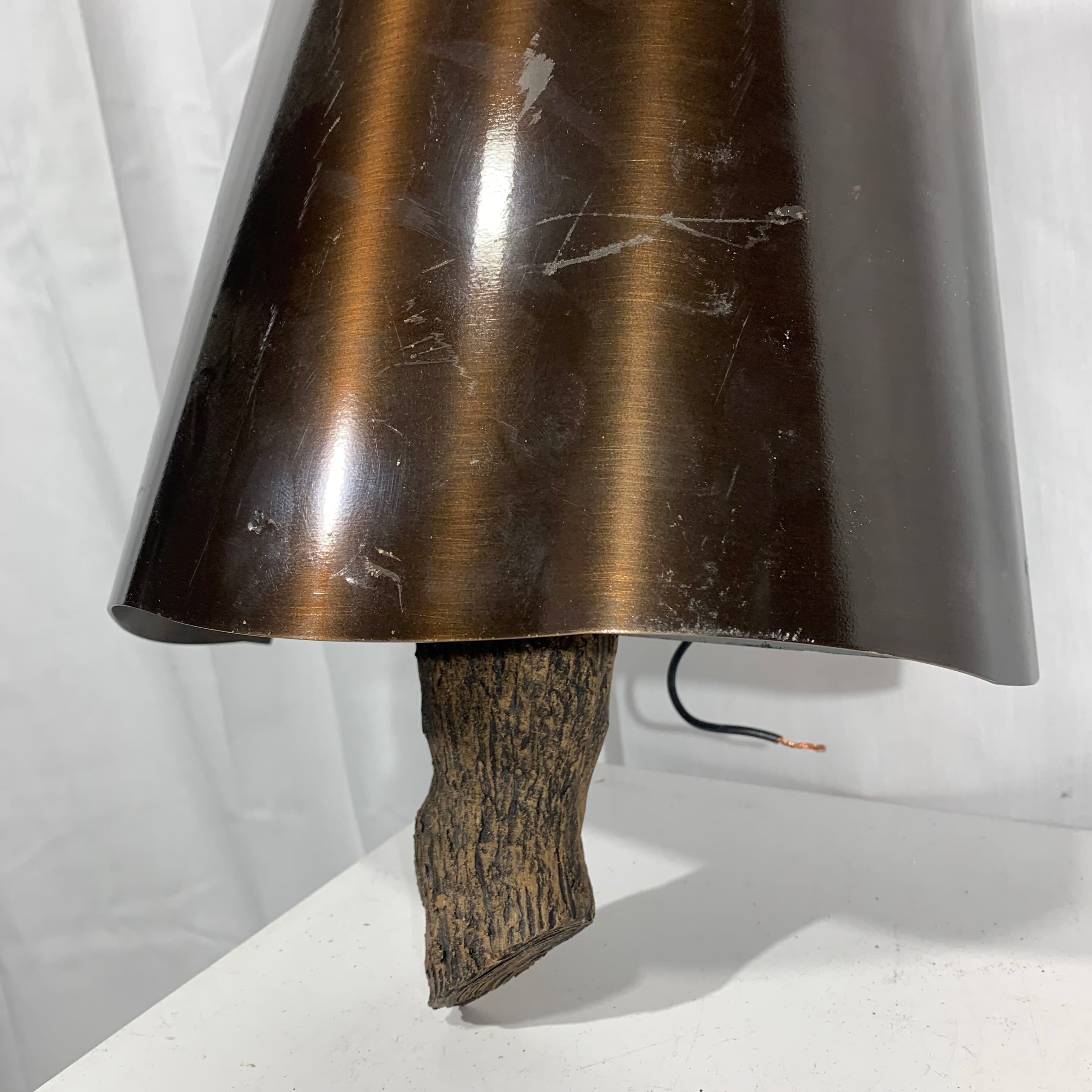 9.25"x 16" Louis Baldinger and Sons Wood Accent with Metal Shade Wall Sconce